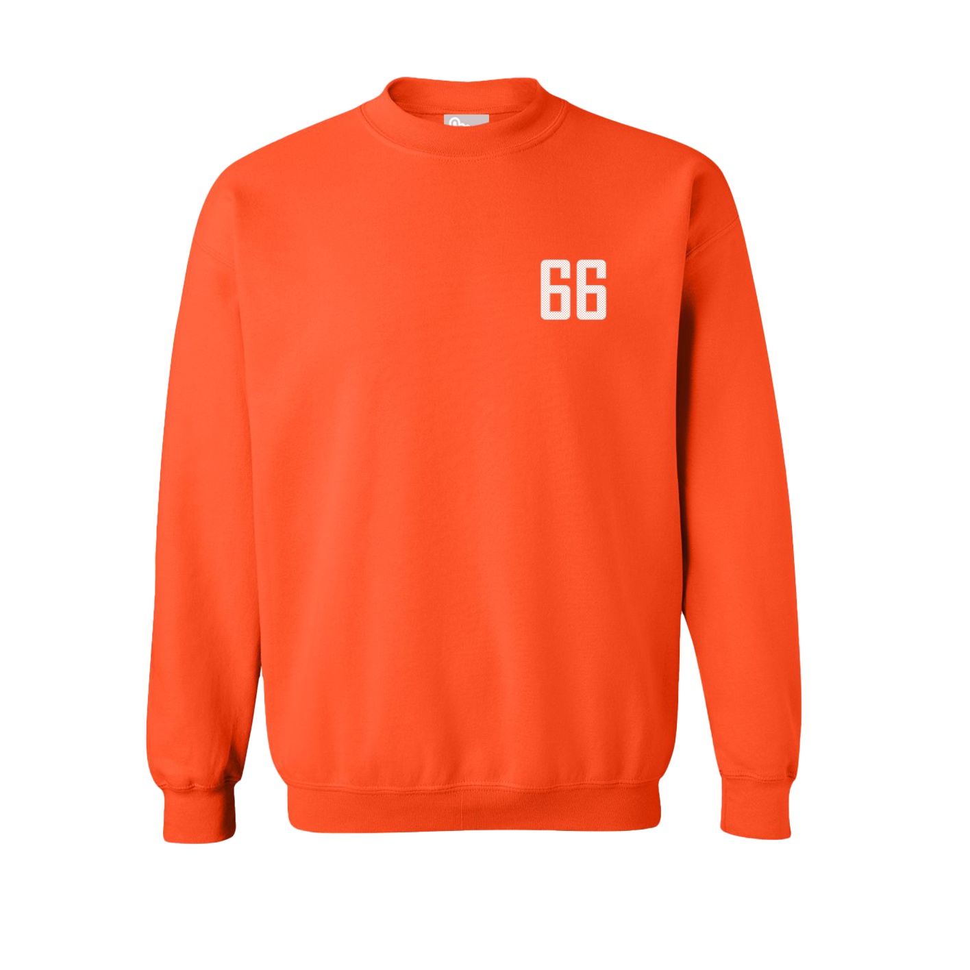 Fleece Crew — Front Shirsy in Orange