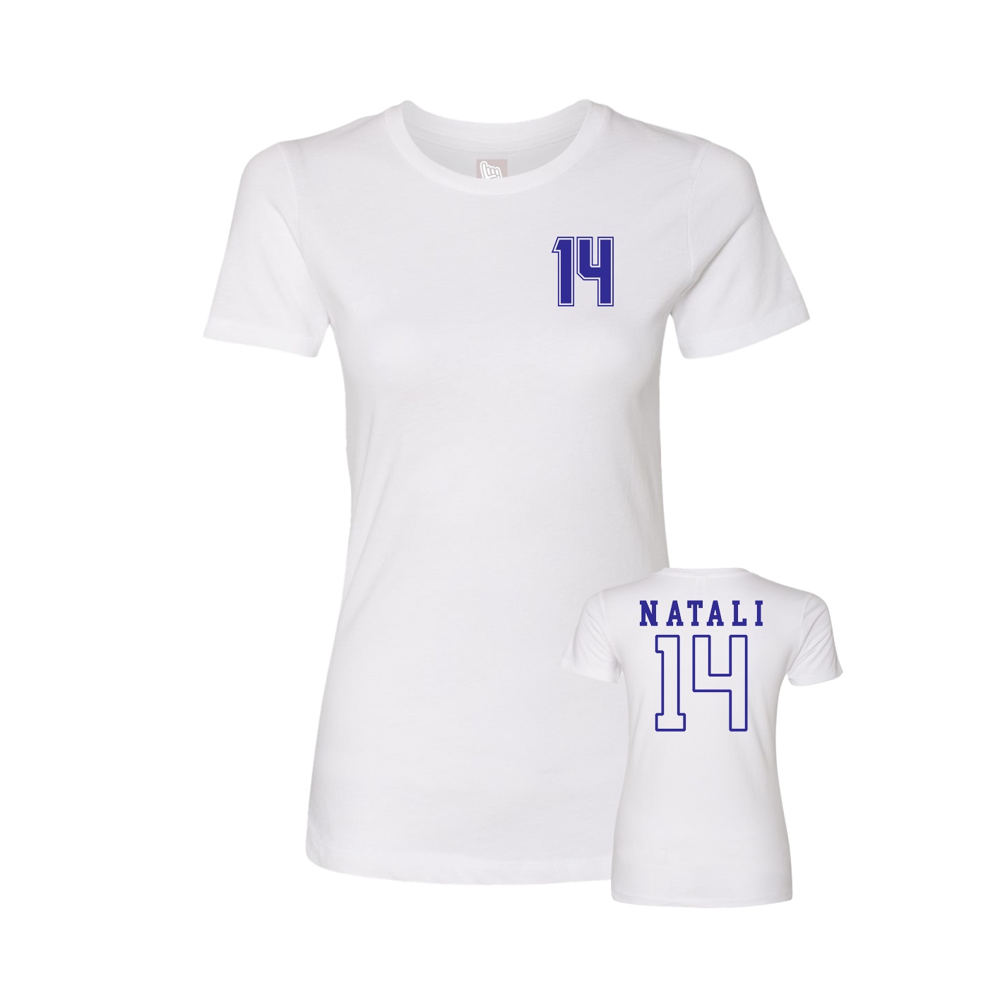 Womens Tee — Chest Back in White
