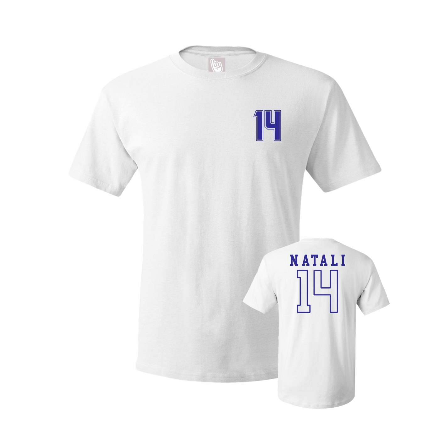 Youth Tee — Chest Back in White