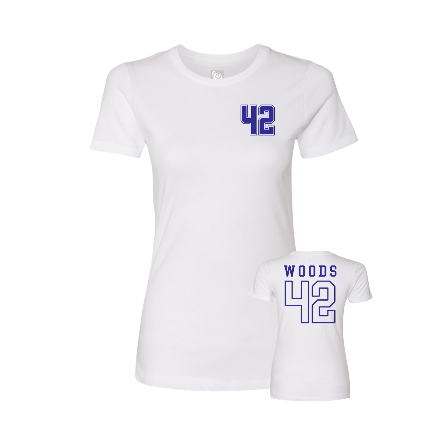 Womens Tee — Chest Back in White