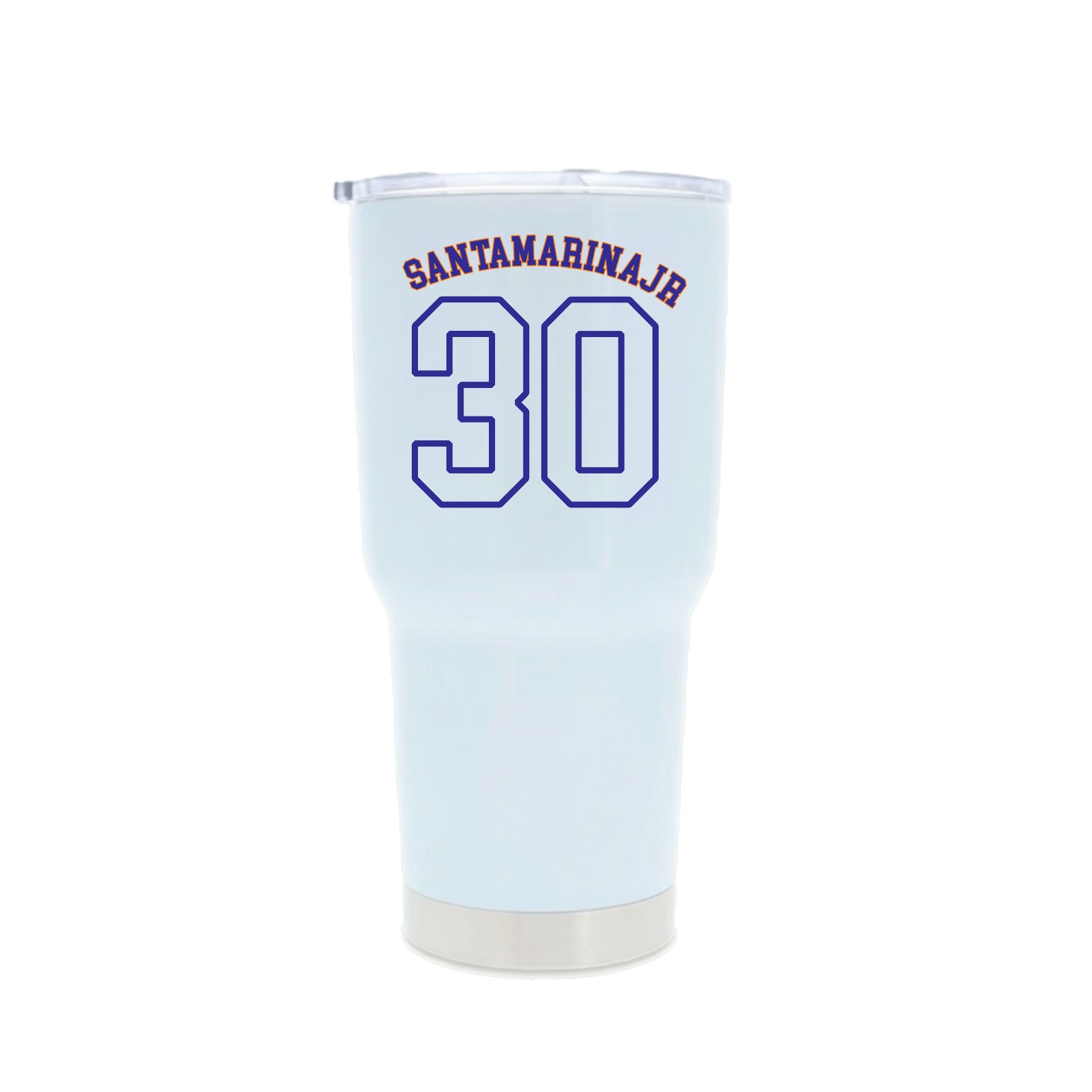 30oz Stainless Steel Tumbler — Shirsey Arch in White
