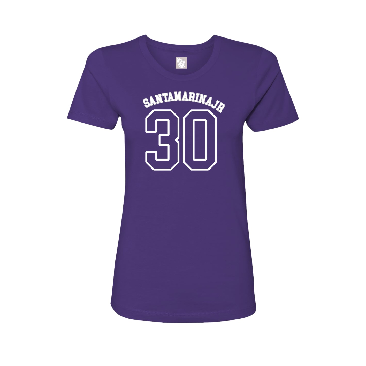 Fitted Women's Tee — Shirsey Arch in Purple