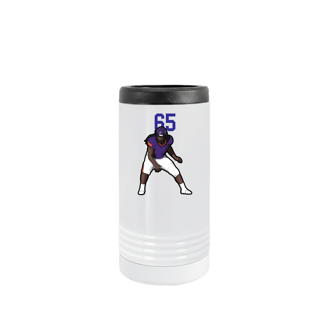 Slim Beverage Holder — Number Top in White