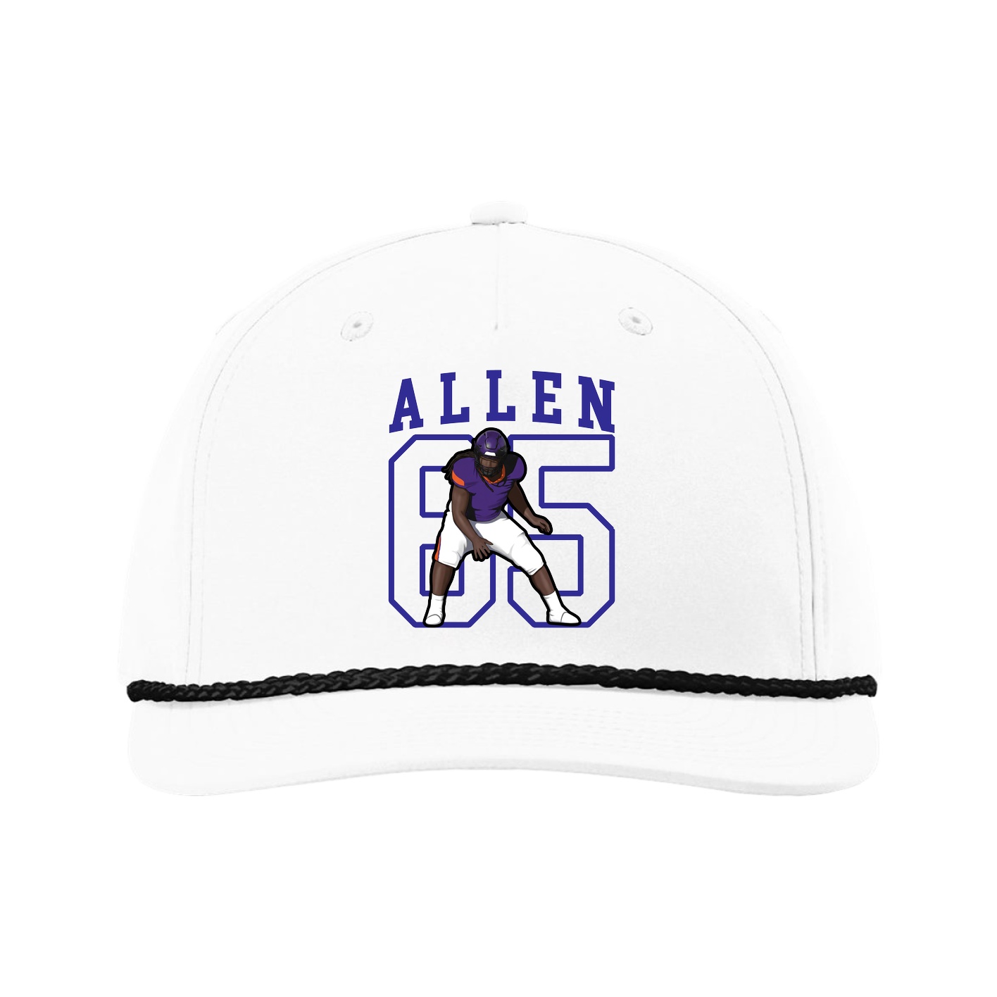Five-Panel Classic Rope Cap — Shirsey in White