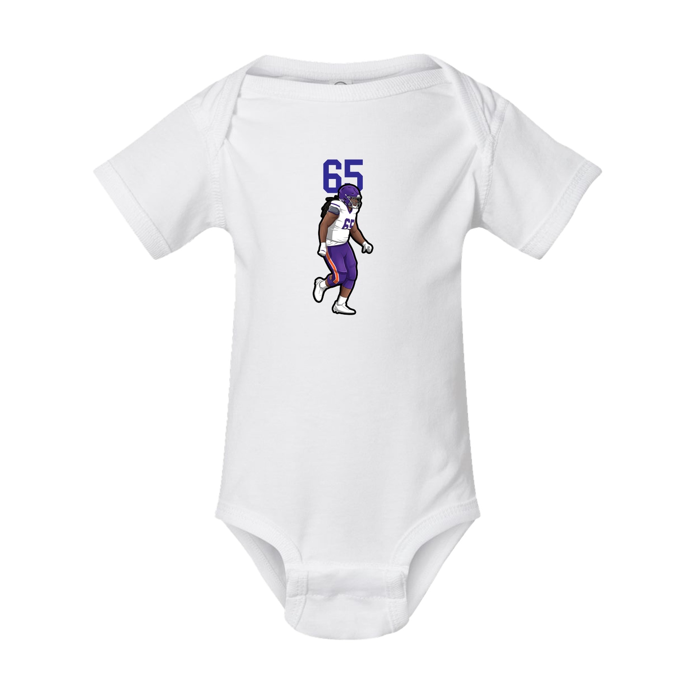 Baby Onesie — Number Top in White