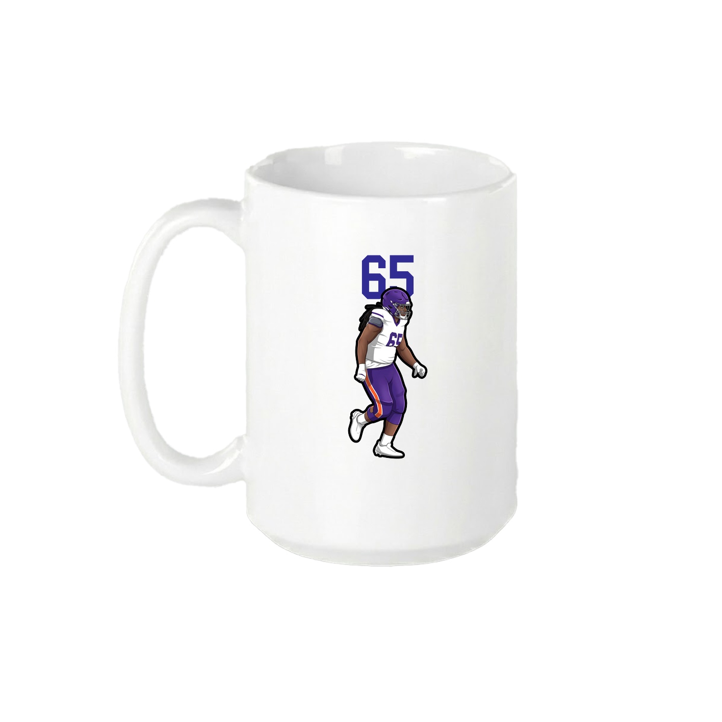 15oz Coffee Mug — Number Top in White