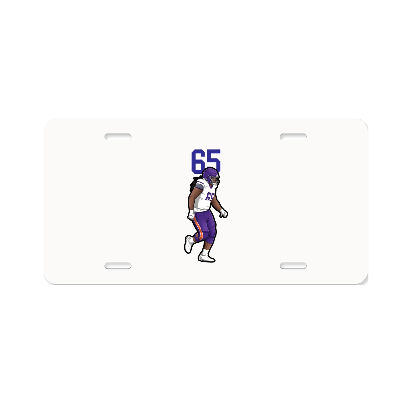 License Plate — Number Top in Classic