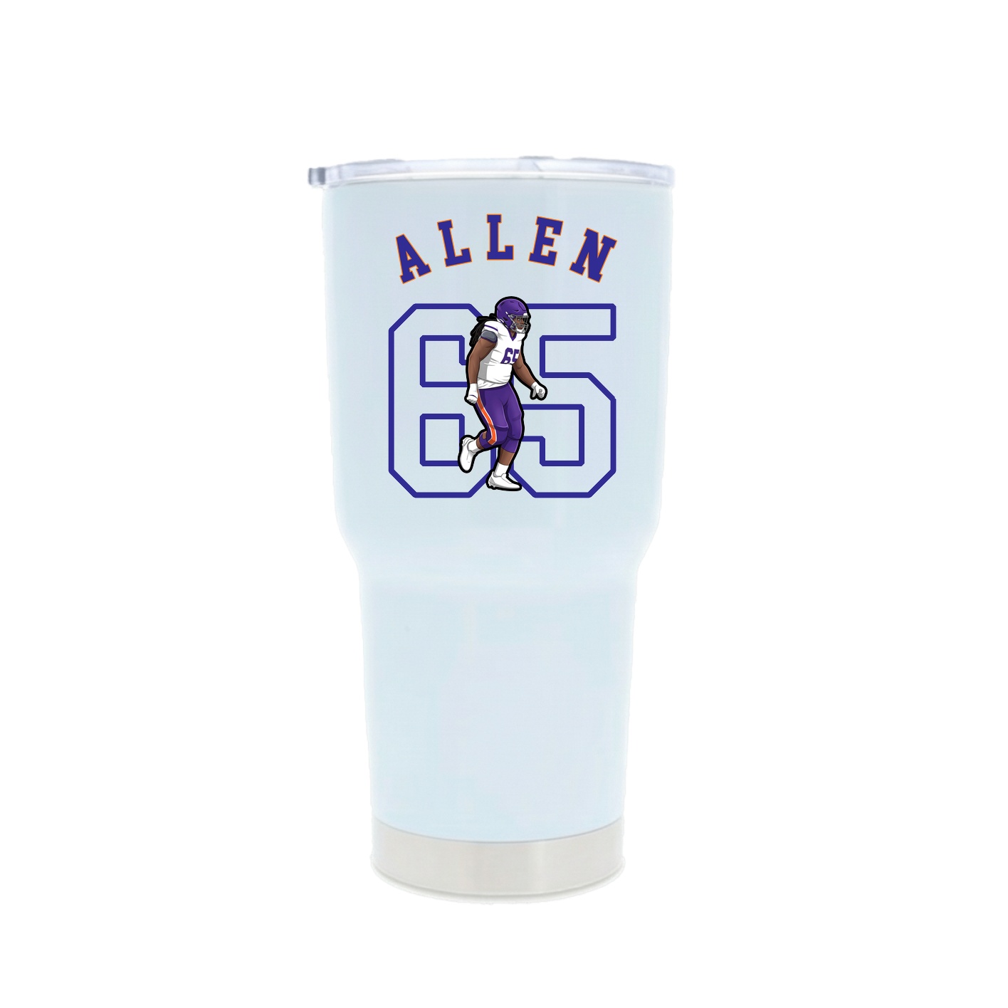 30oz Stainless Steel Tumbler — Shirsey Arch in White
