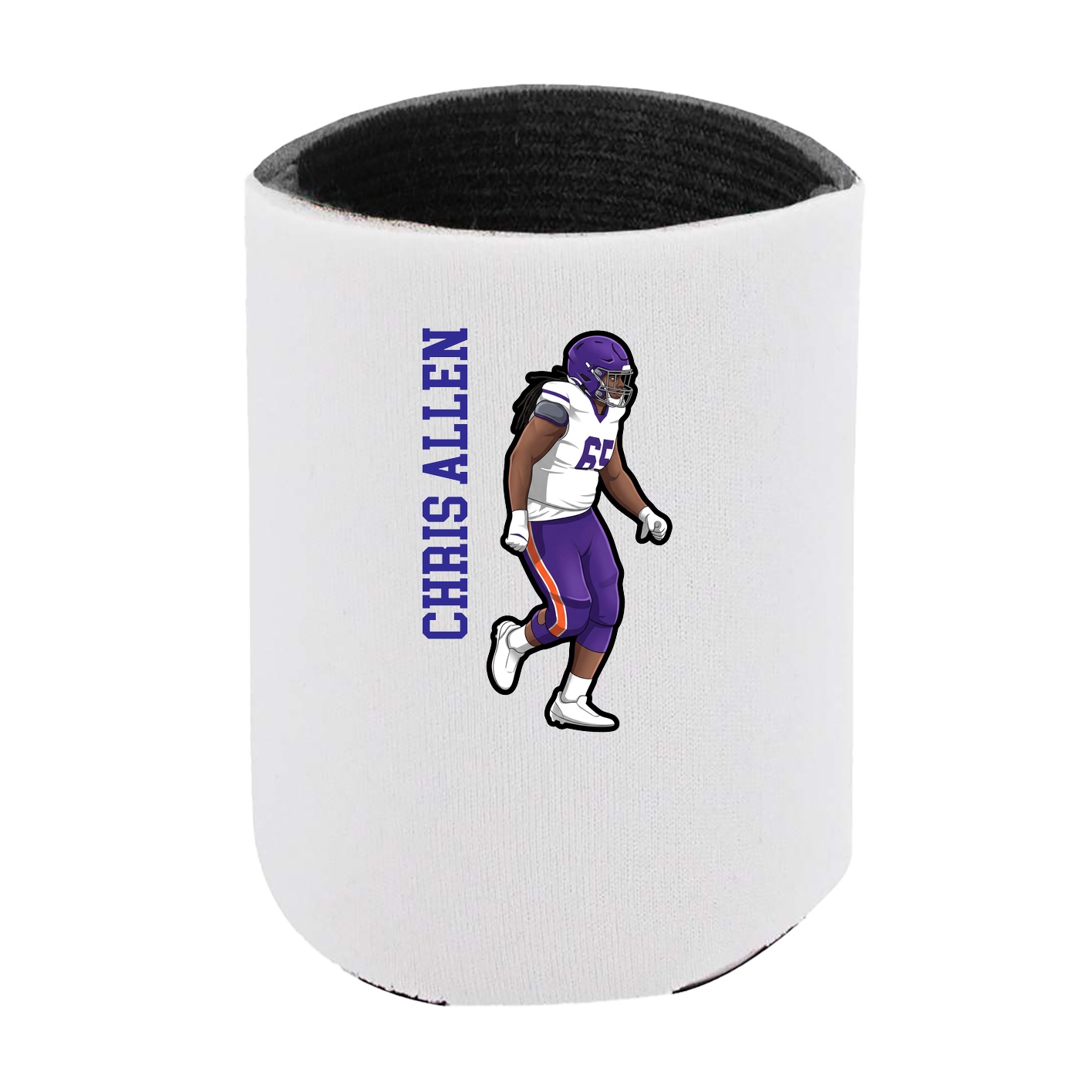 Can Holder — Name Vertical in White