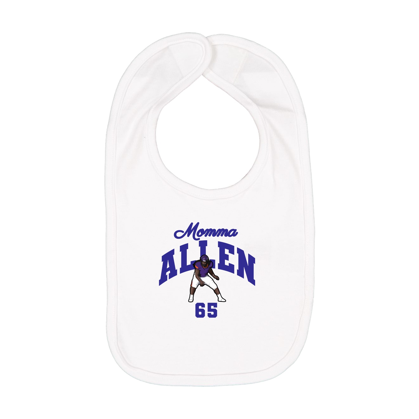 Infant Bib — Mothers Day Arch in White