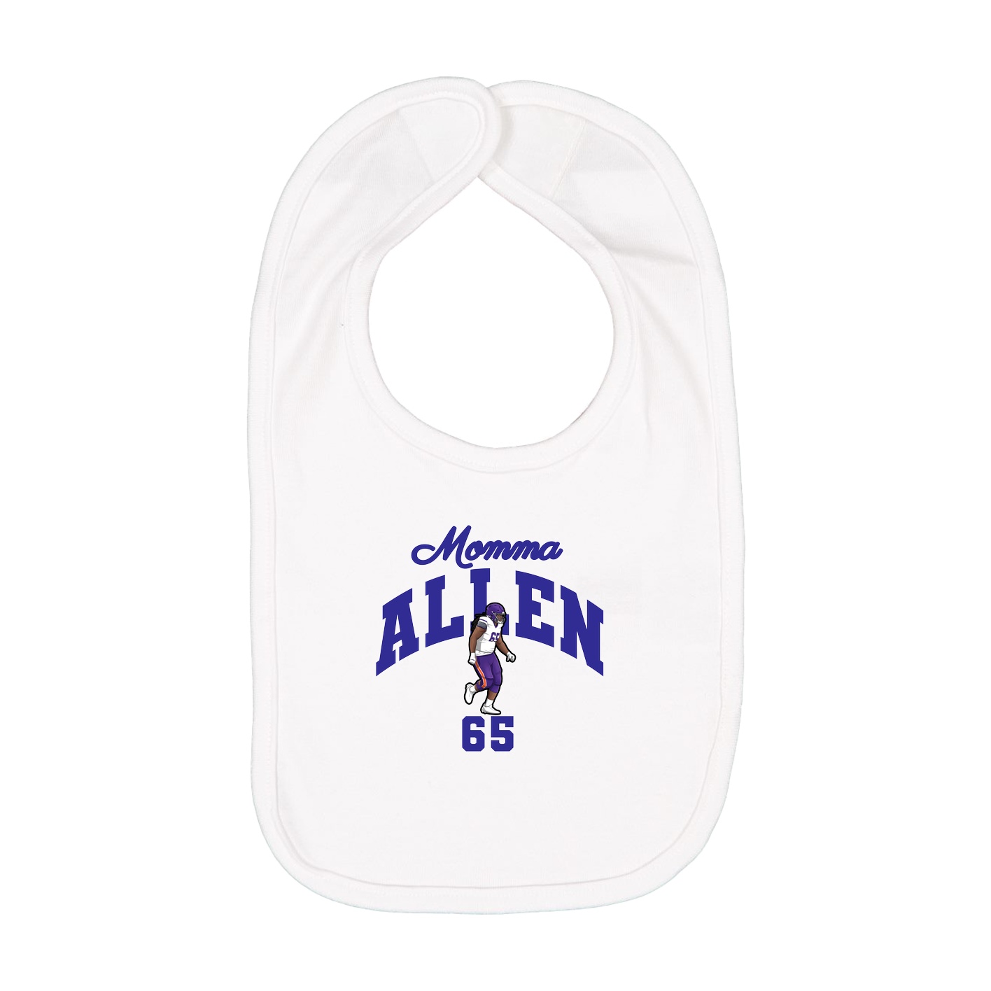 Infant Bib — Mothers Day Arch in White