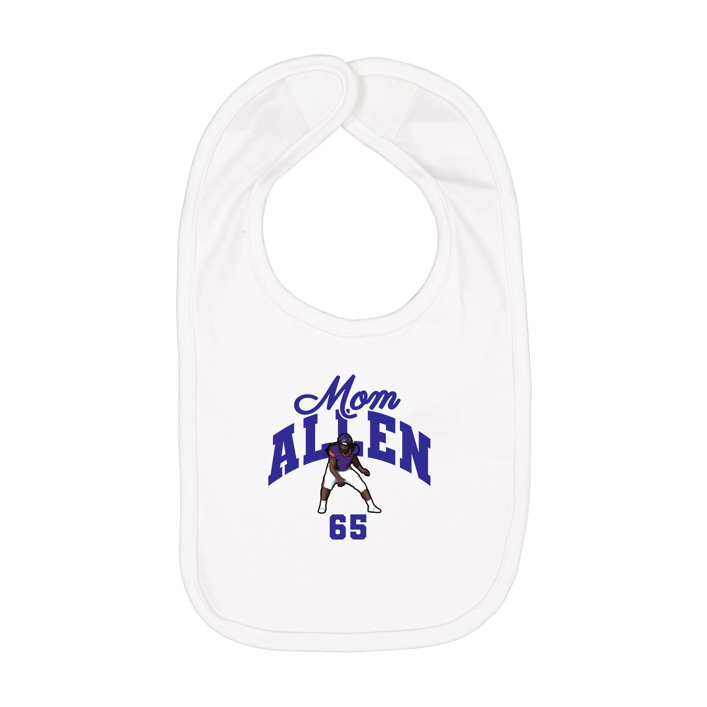 Infant Bib — Mothers Day Arch in White