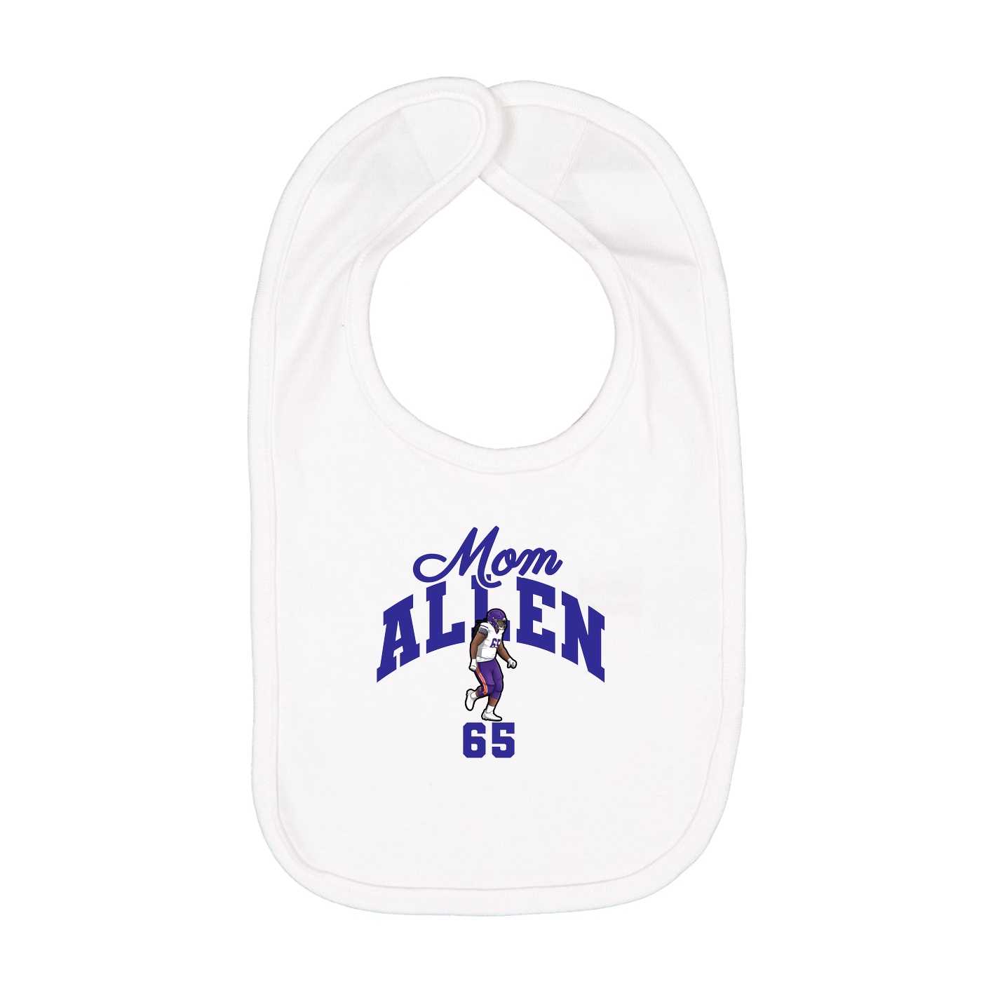 Infant Bib — Mothers Day Arch in White