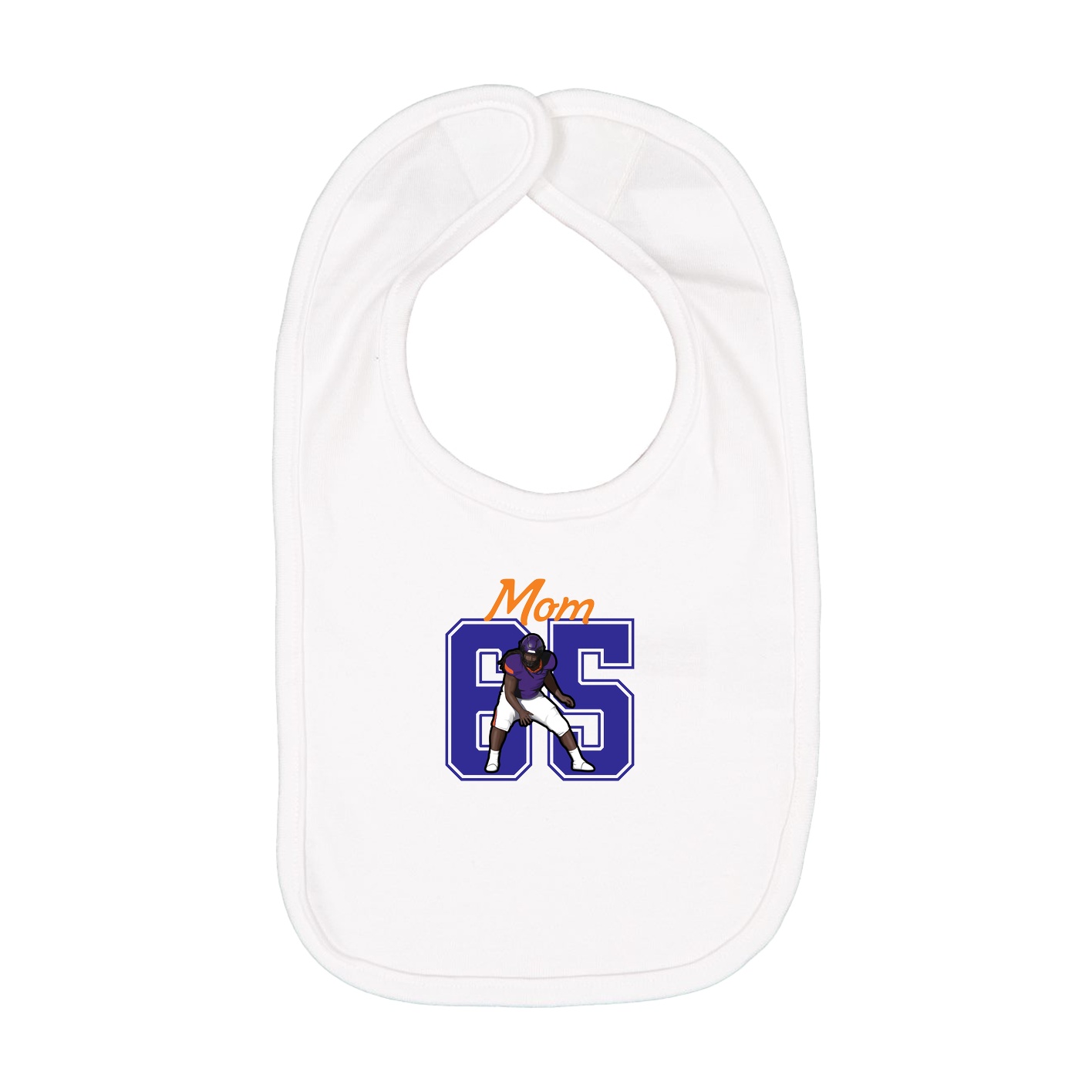 Infant Bib — Mothers Day Shirsey in White