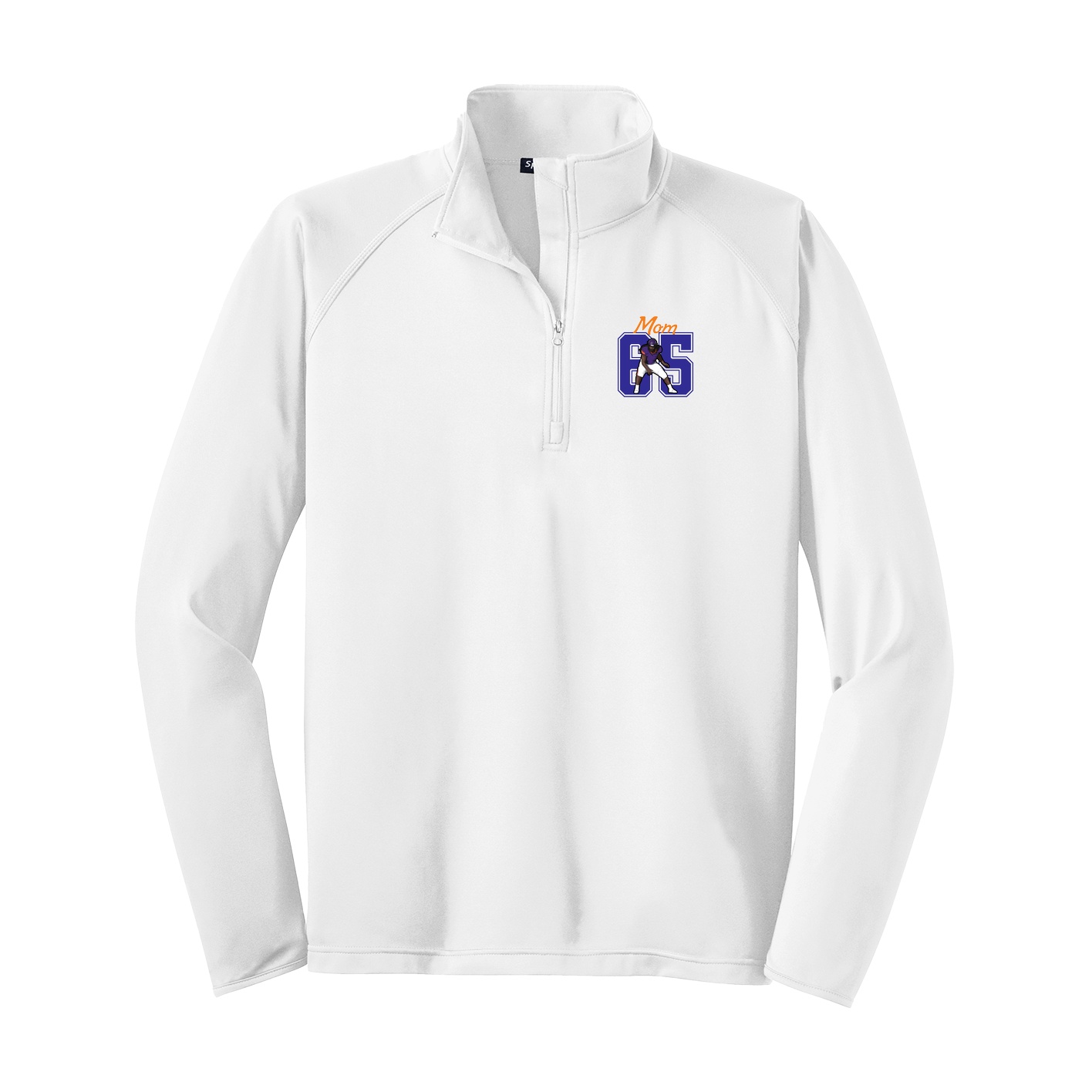 Q-Zip Pullover — Mothers Day Shirsey in White