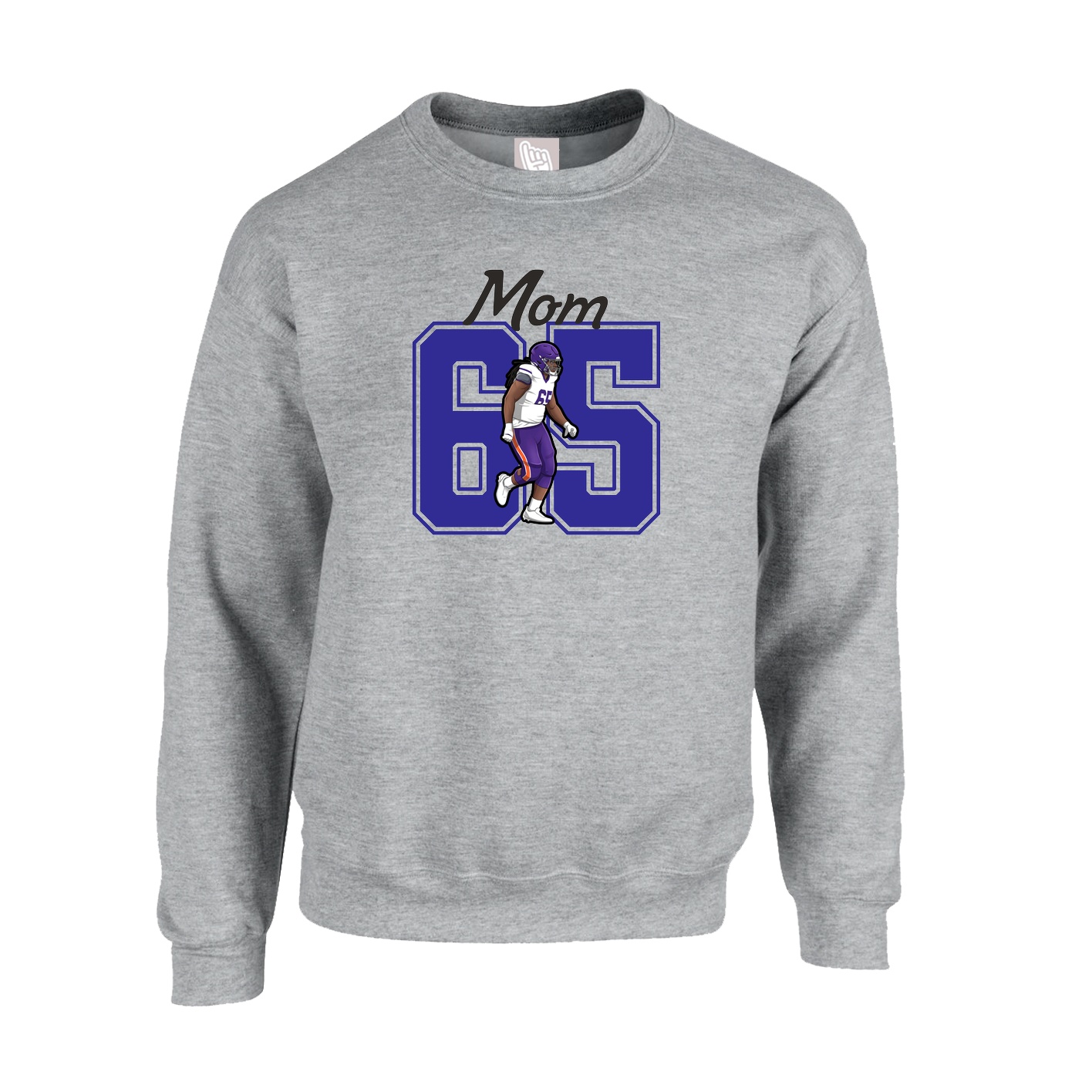 Fleece Crew — Mothers Day Shirsey in Grey