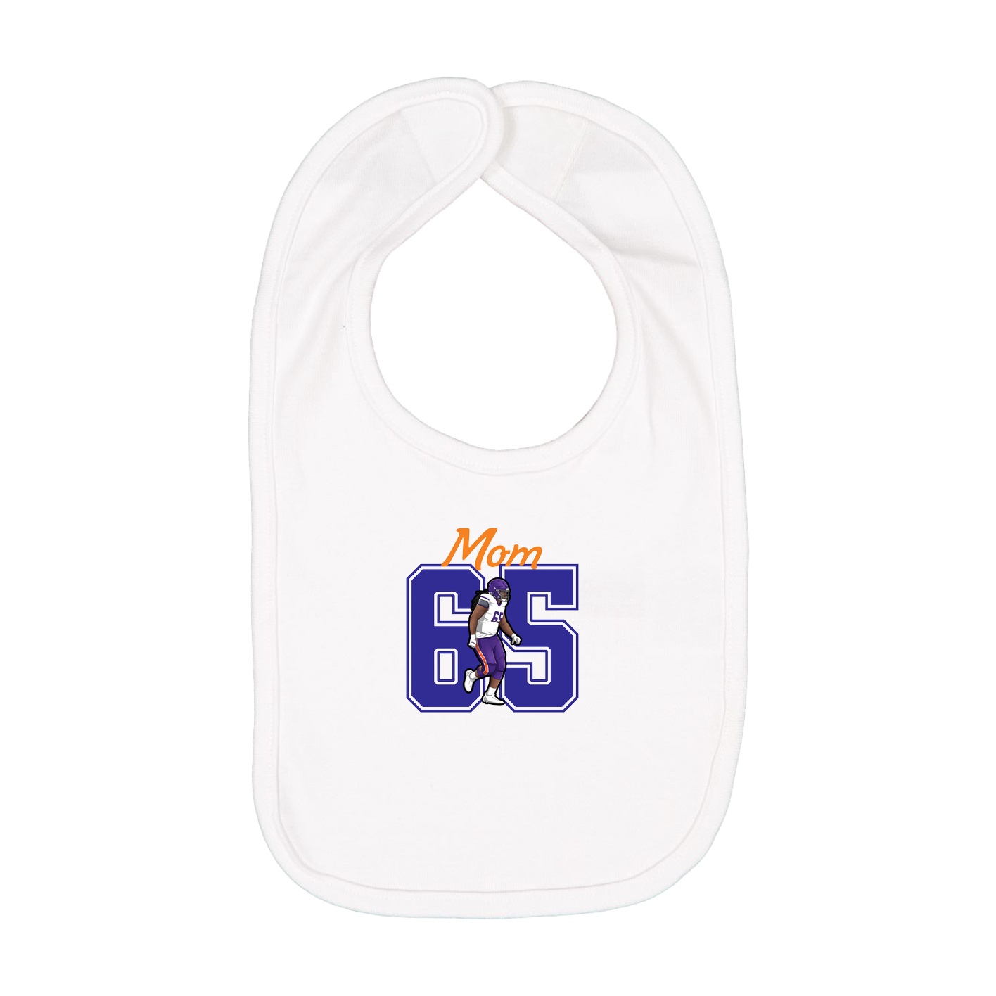 Infant Bib — Mothers Day Shirsey in White