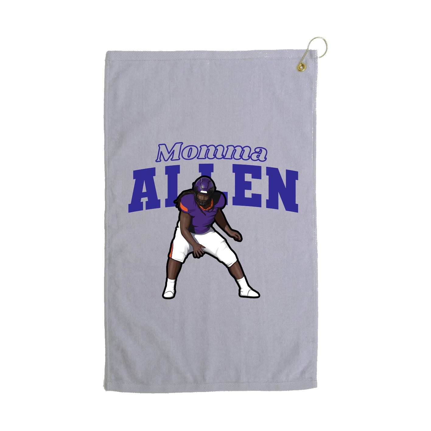 Golf Towel — Mothers Day Block in Grey