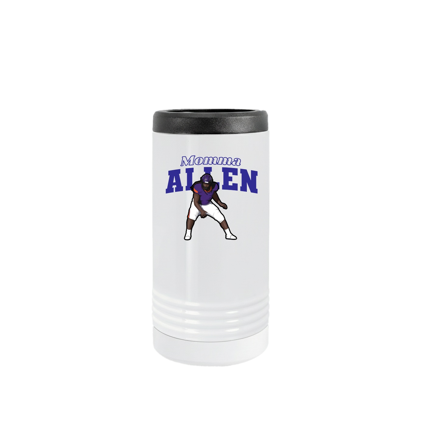 Slim Beverage Holder — Mothers Day Block in White