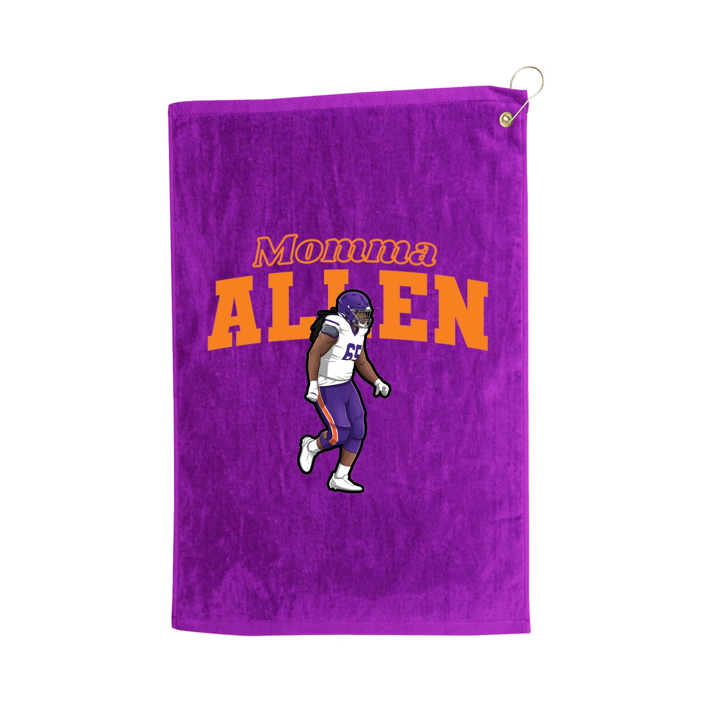 Golf Towel — Mothers Day Block in Purple