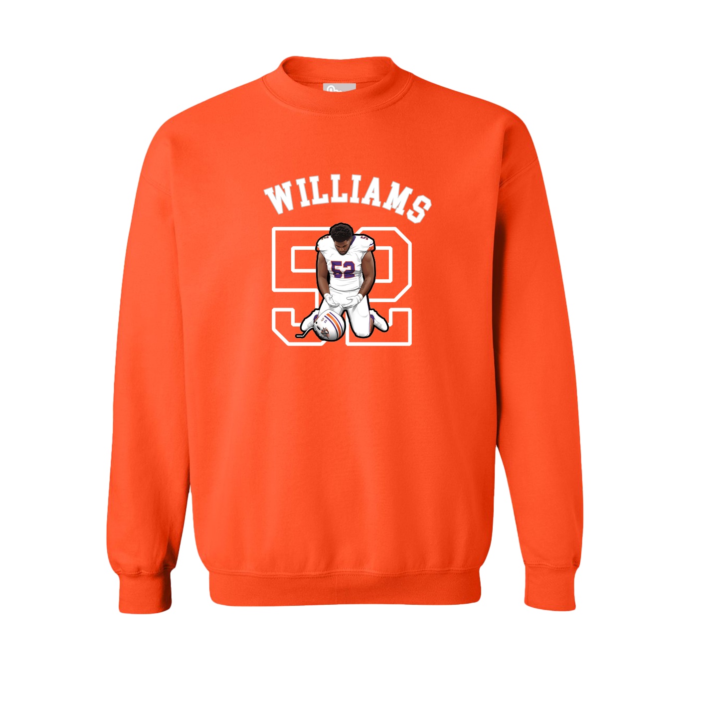Fleece Crew — Shirsey Arch in Orange