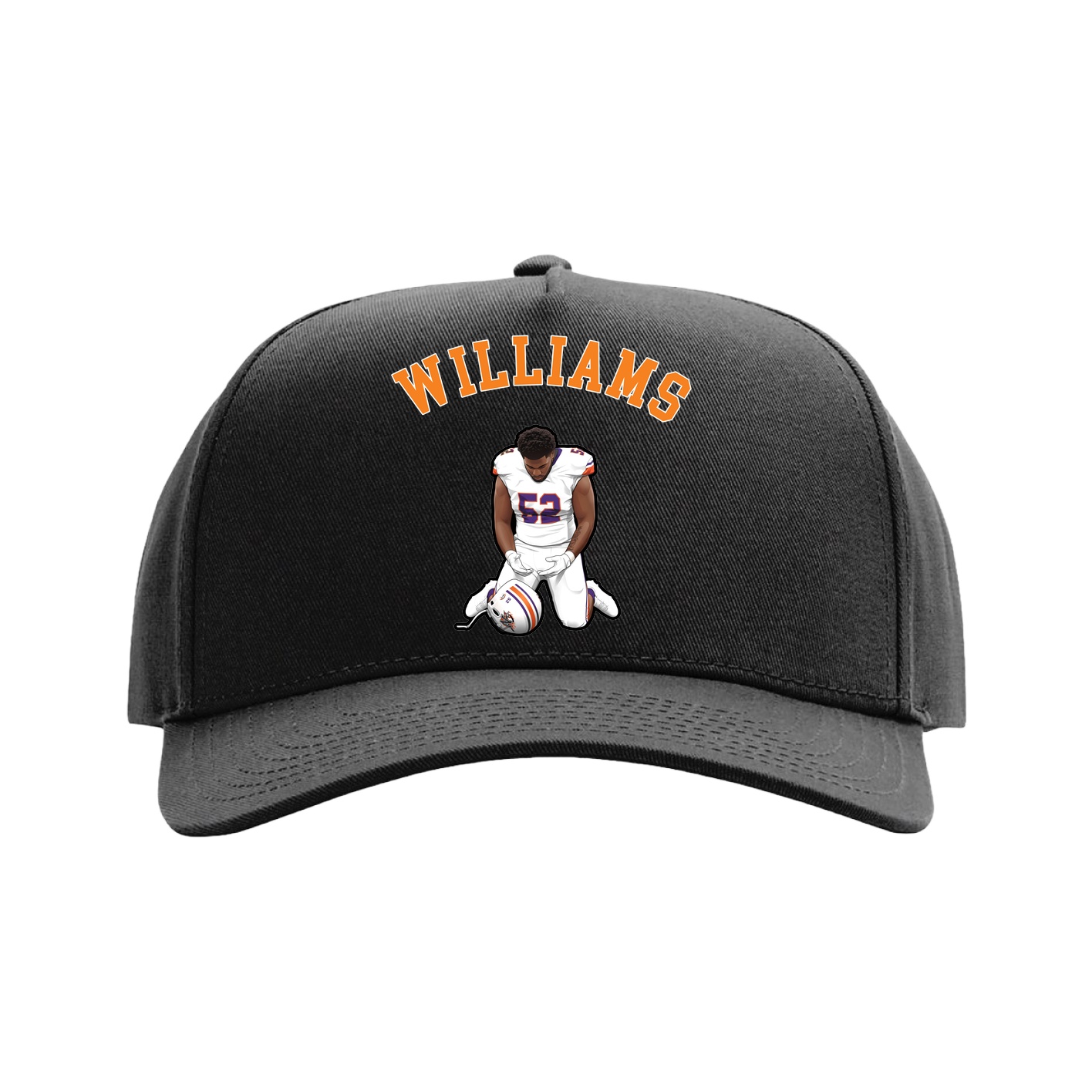 Full Fabric Five-Panel Champ Cap — Shirsey Arch in Black