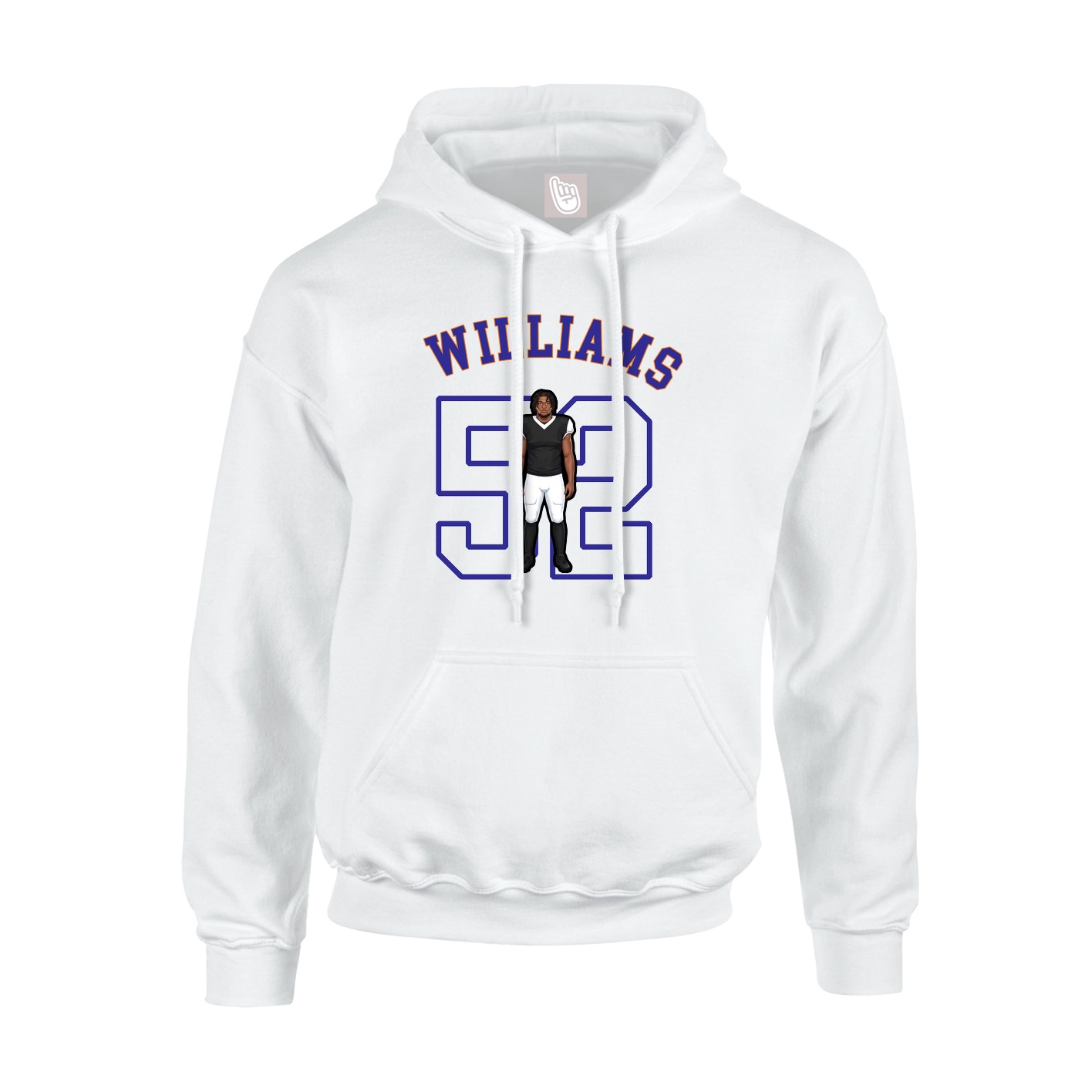 Youth Hoodie — Shirsey Arch in White