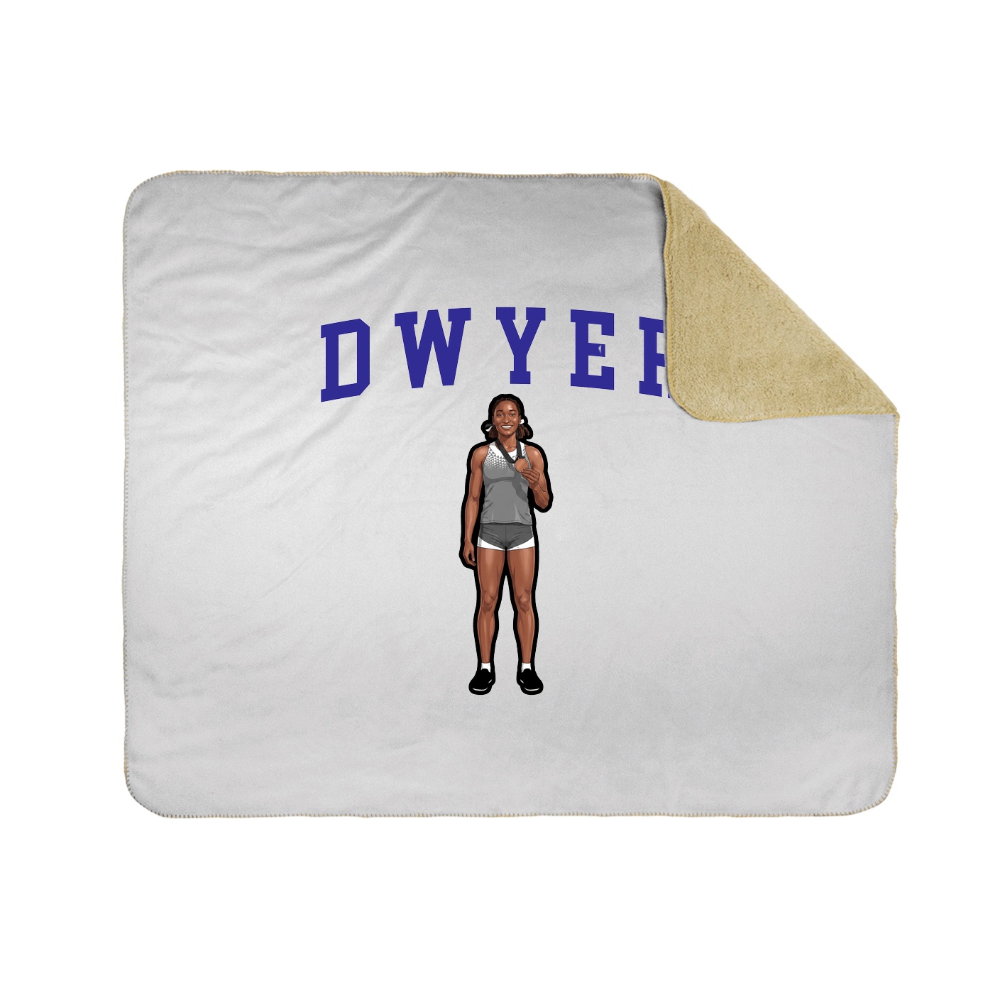 Throw Blanket — Shirsey in White