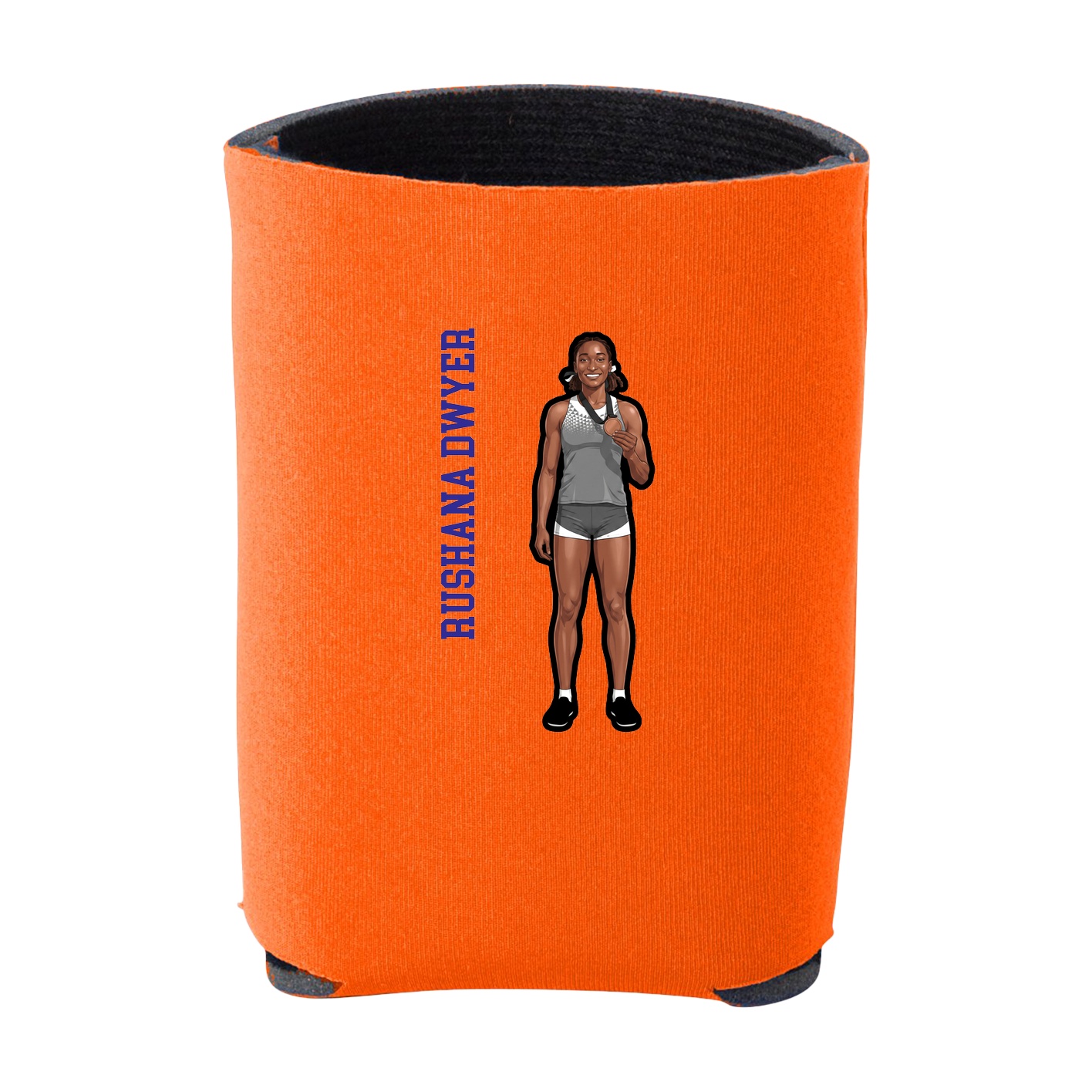 Can Holder — Name Vertical in Orange