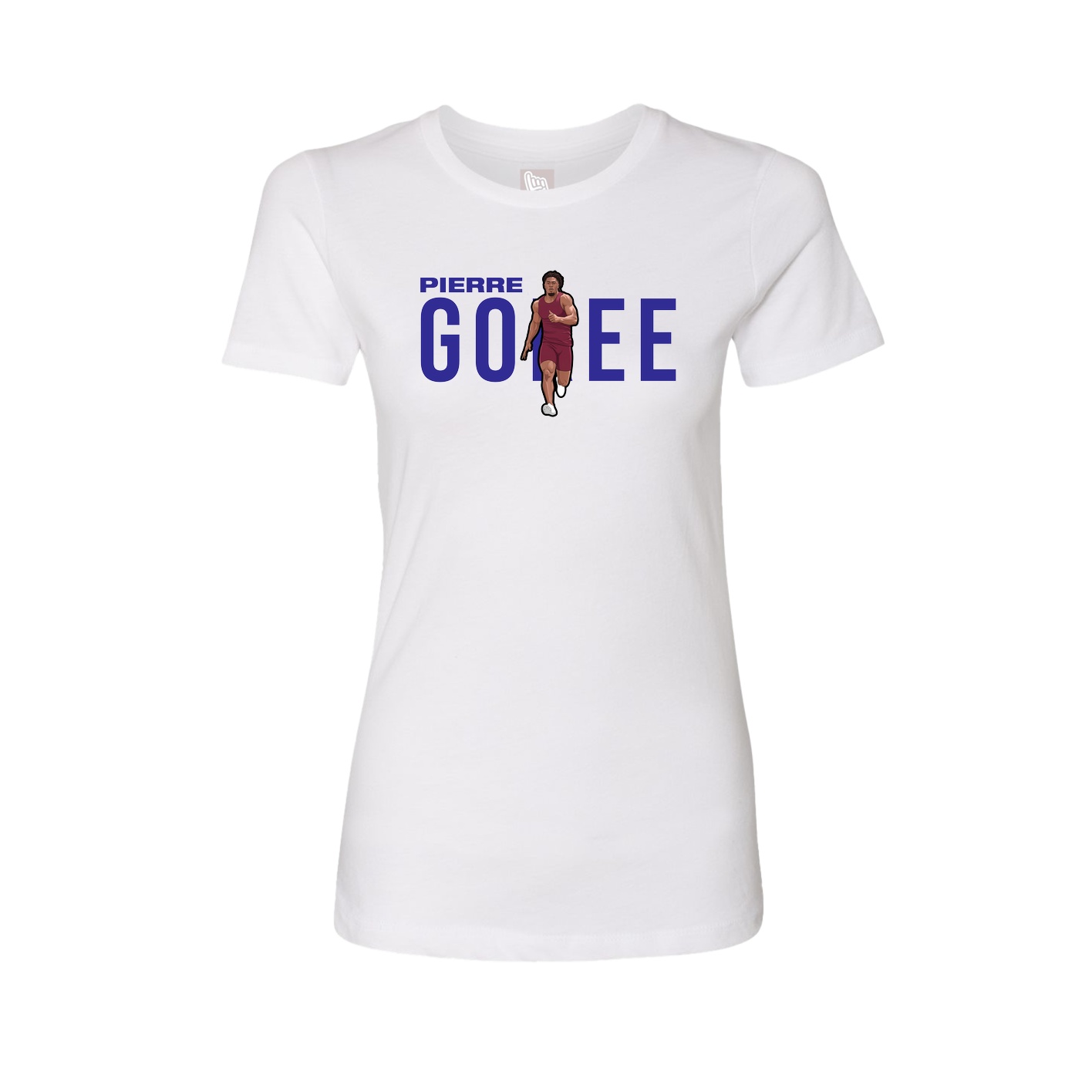 Fitted Women's Tee — Player Name in White