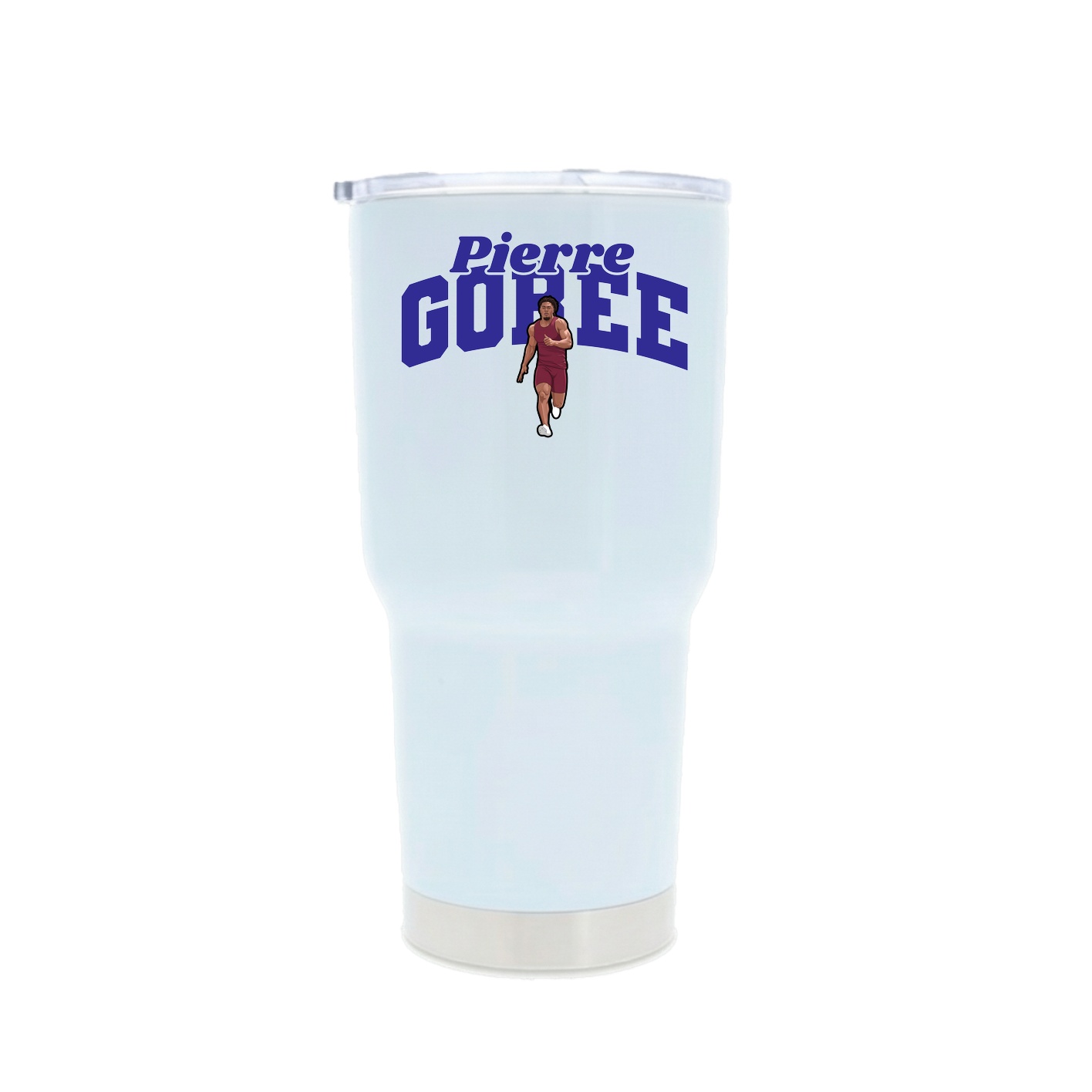 30oz Stainless Steel Tumbler — Signature Arch in White