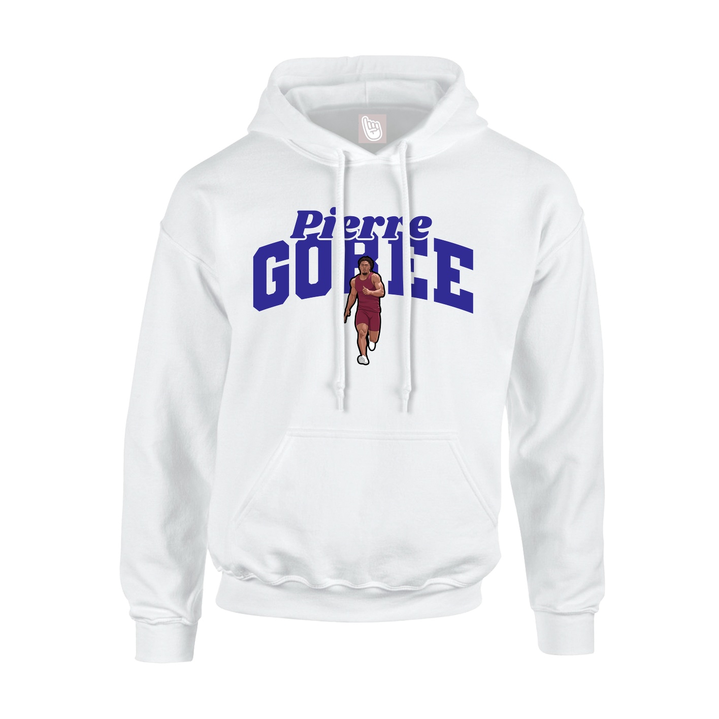 Youth Hoodie — Signature Arch in White