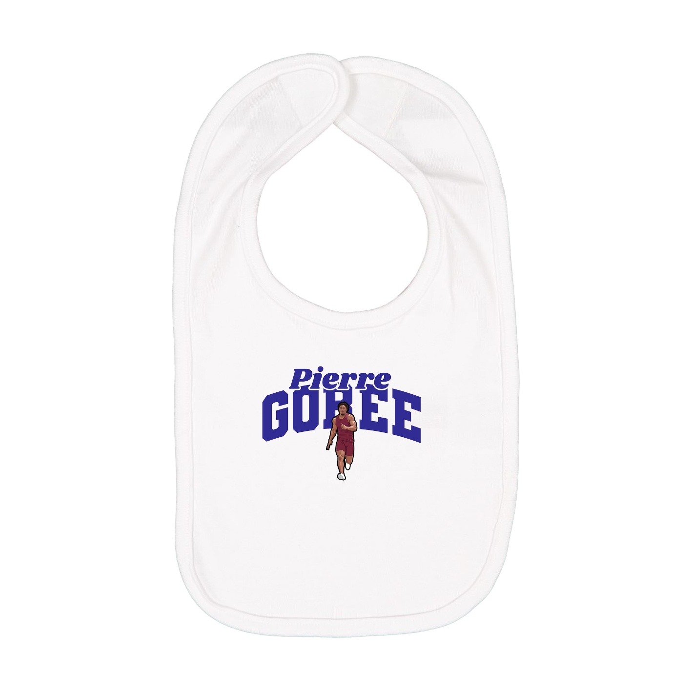 Infant Bib — Signature Arch in White