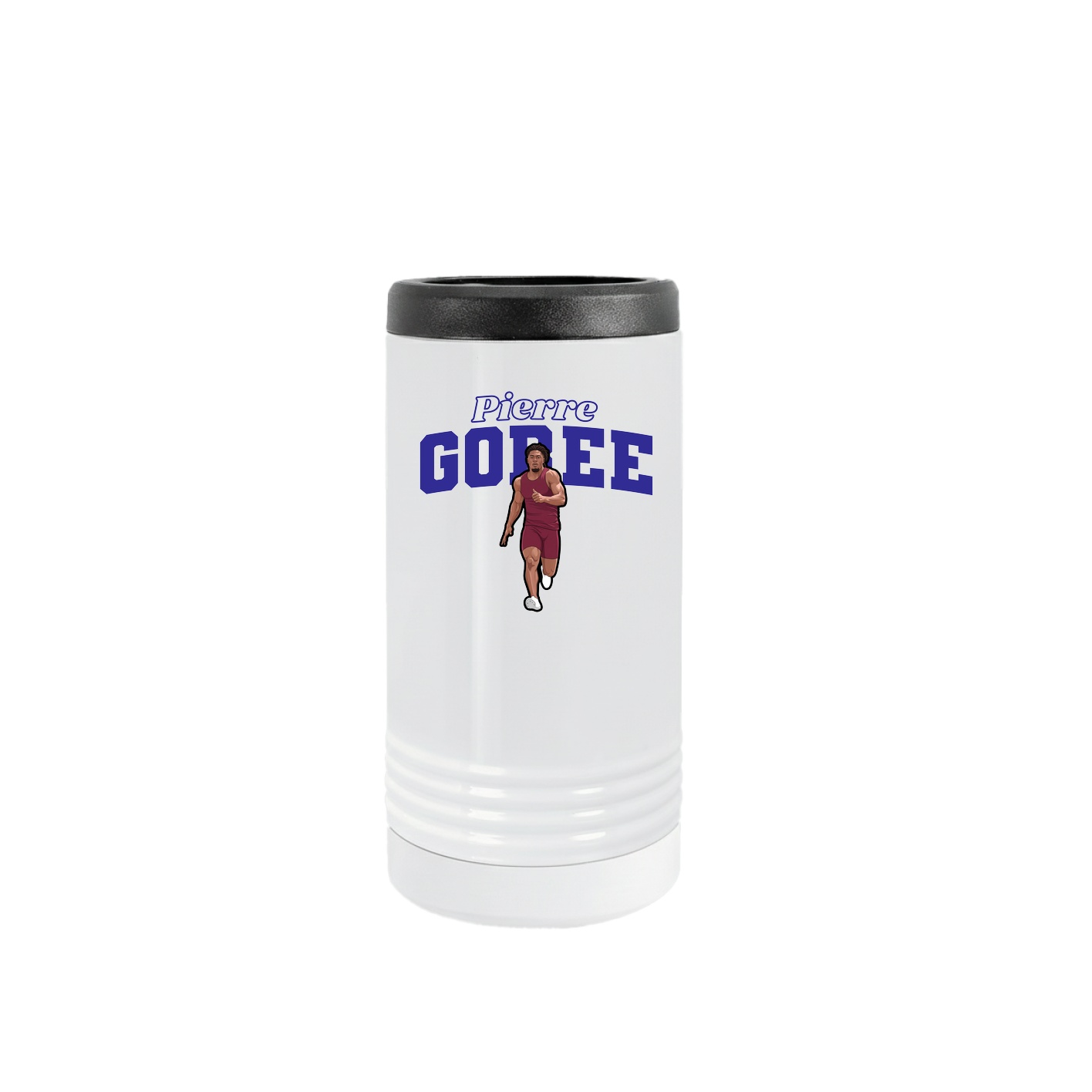 Slim Beverage Holder — Name Arch in White