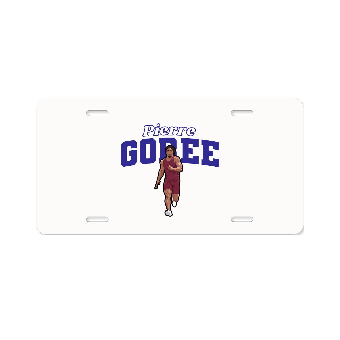 License Plate — Name Arch in Classic