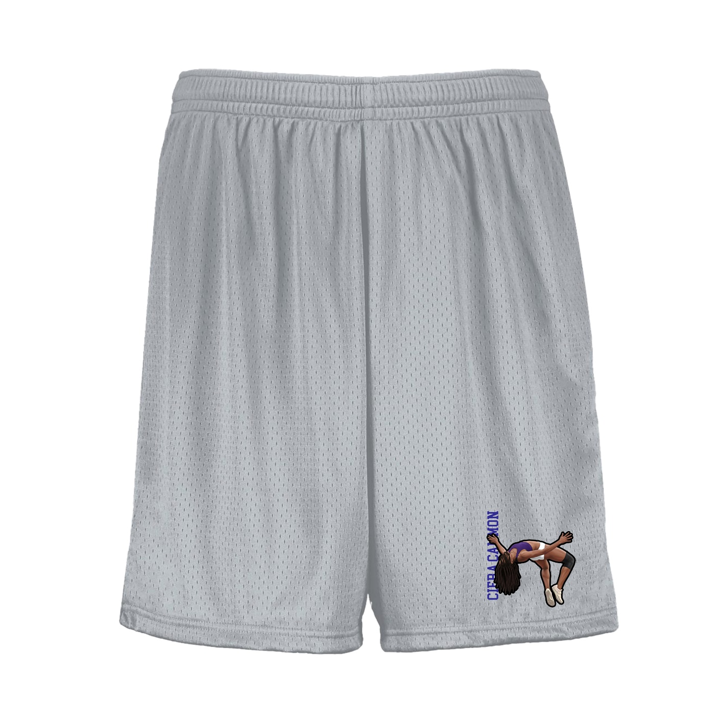 Shorts — Name Vertical in Silver