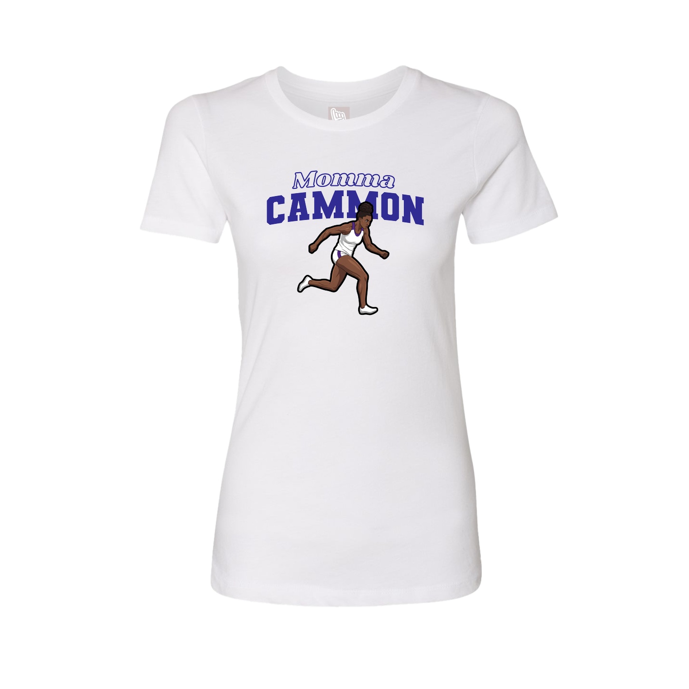 Womens Tee — Mothers Day Block in White