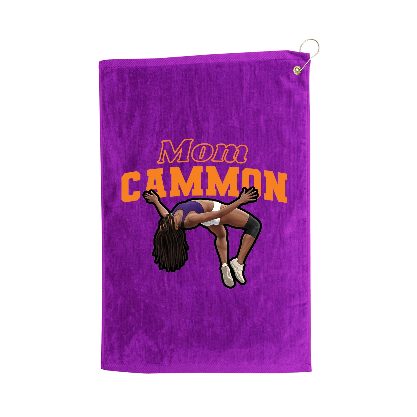 Golf Towel — Mothers Day Block in Purple