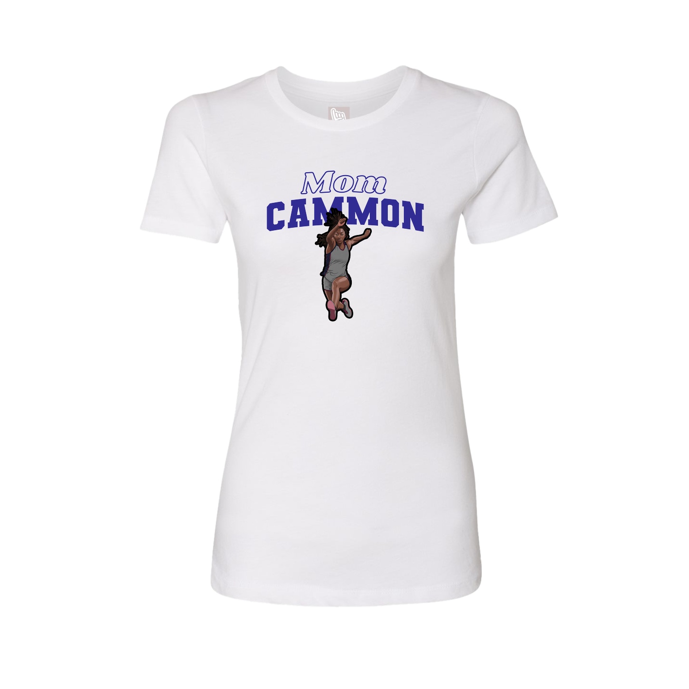 Womens Tee — Mothers Day Block in White