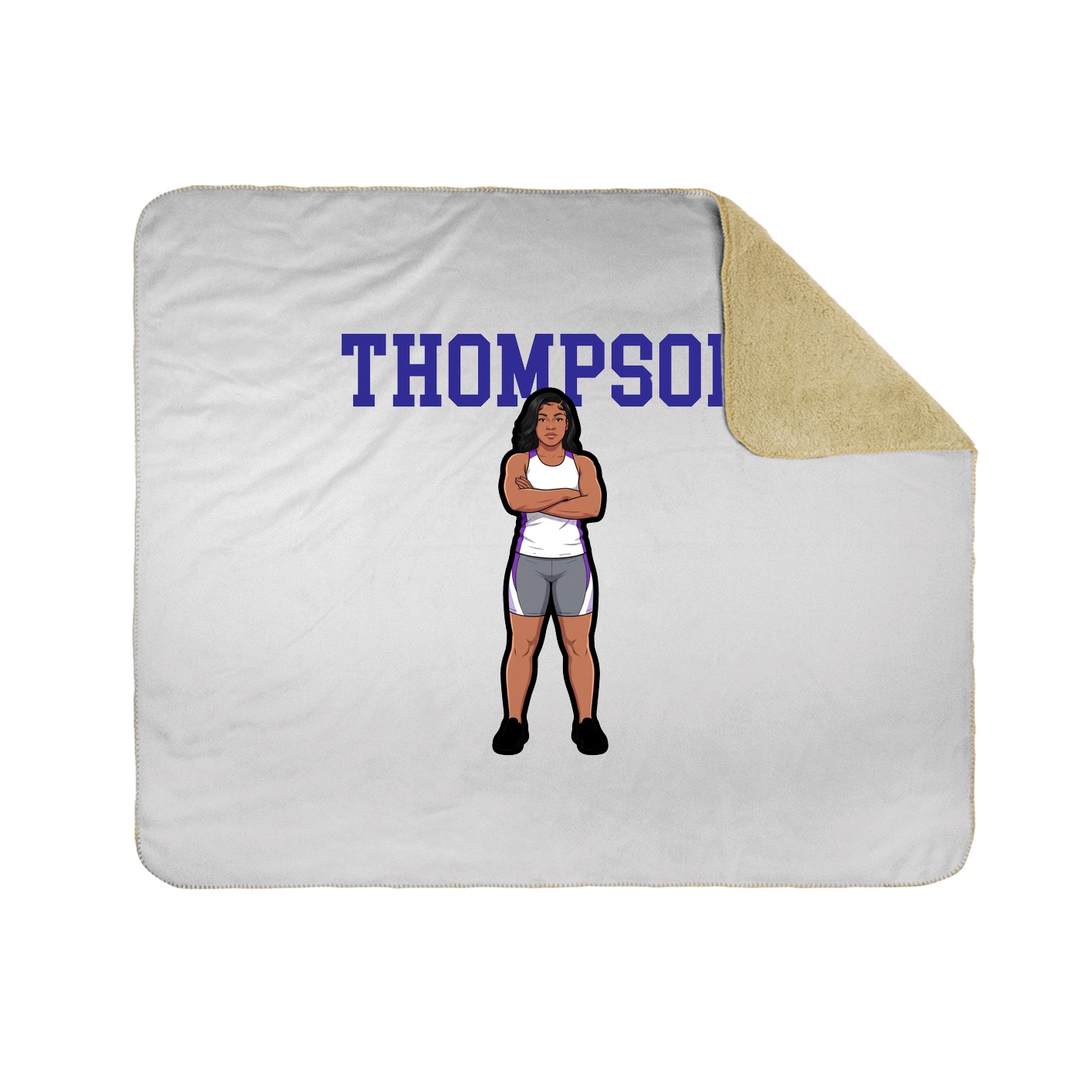 Throw Blanket — Shirsey in White