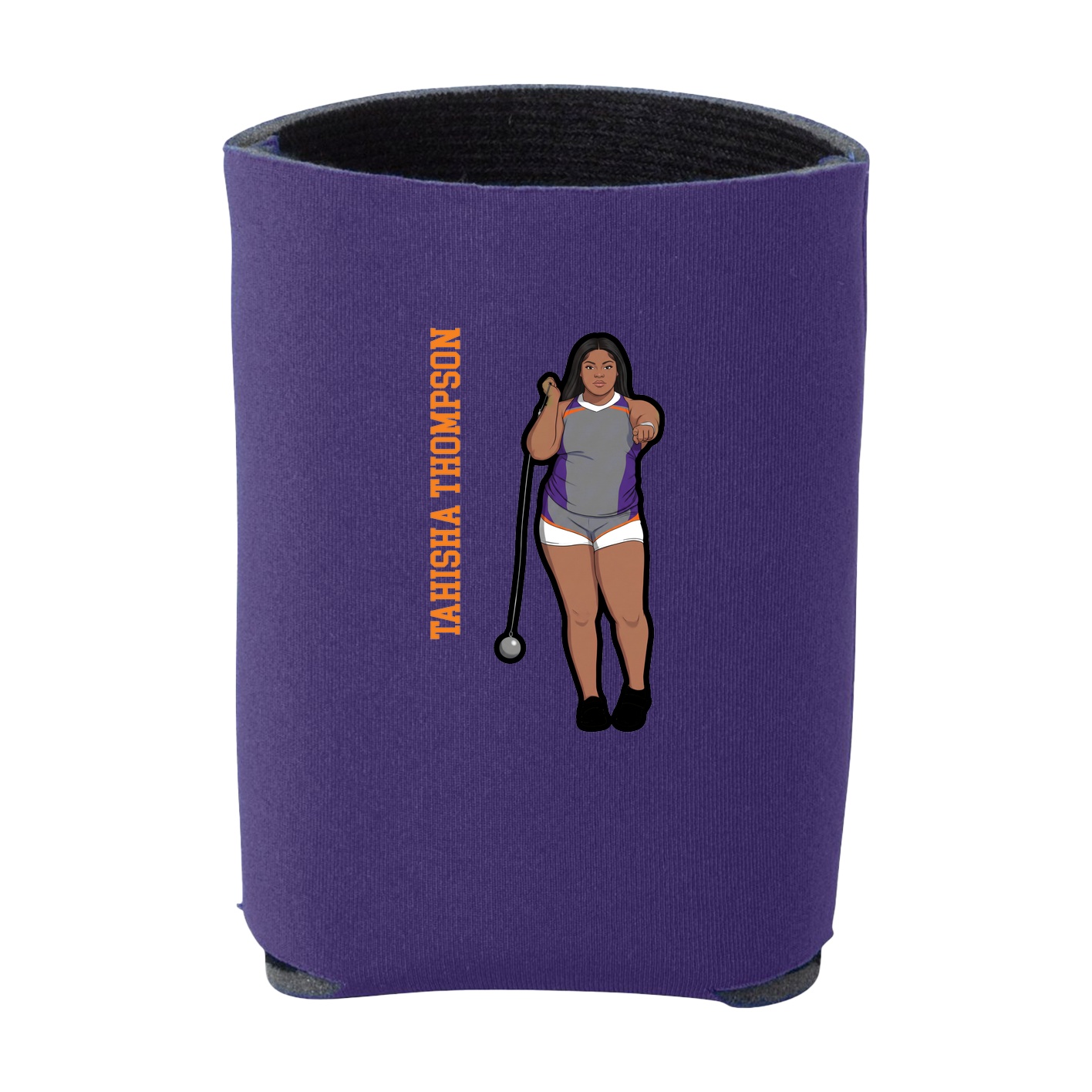 Can Holder — Name Vertical in Purple