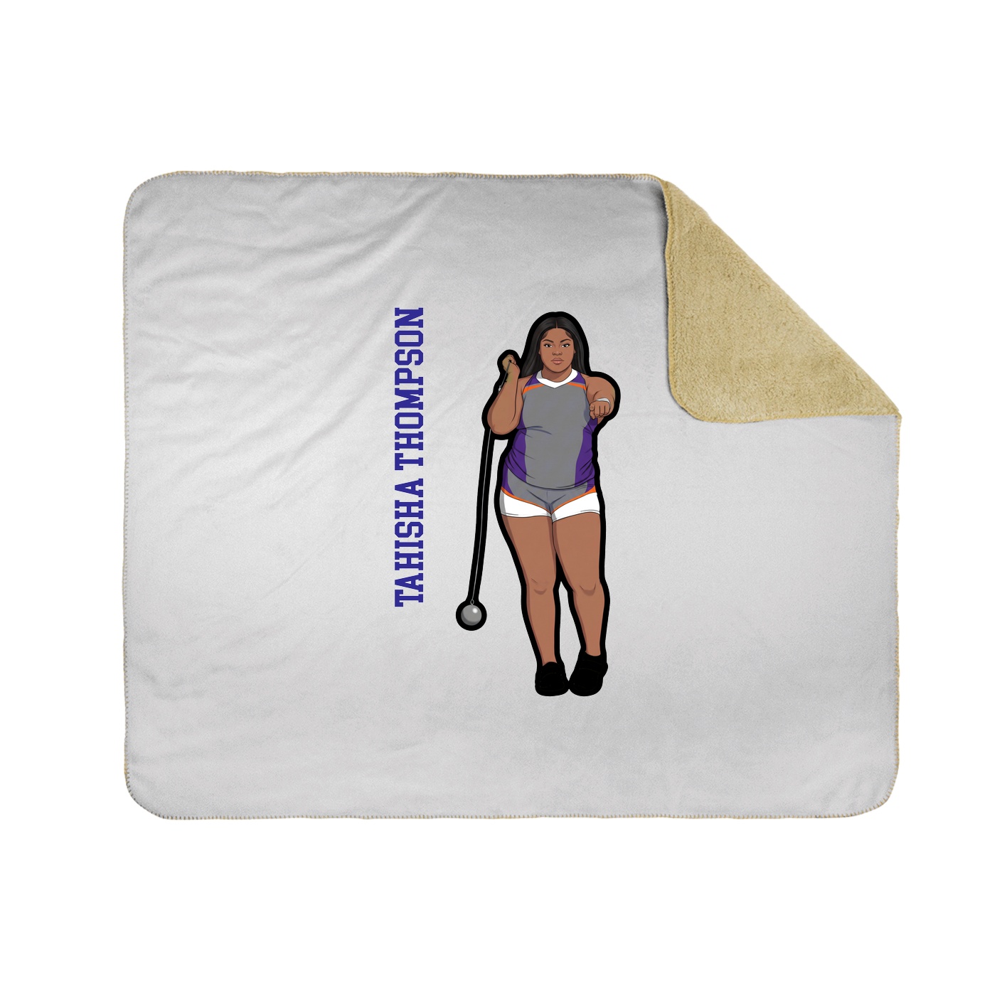 50x60 Sherpa Lined Throw Blanket