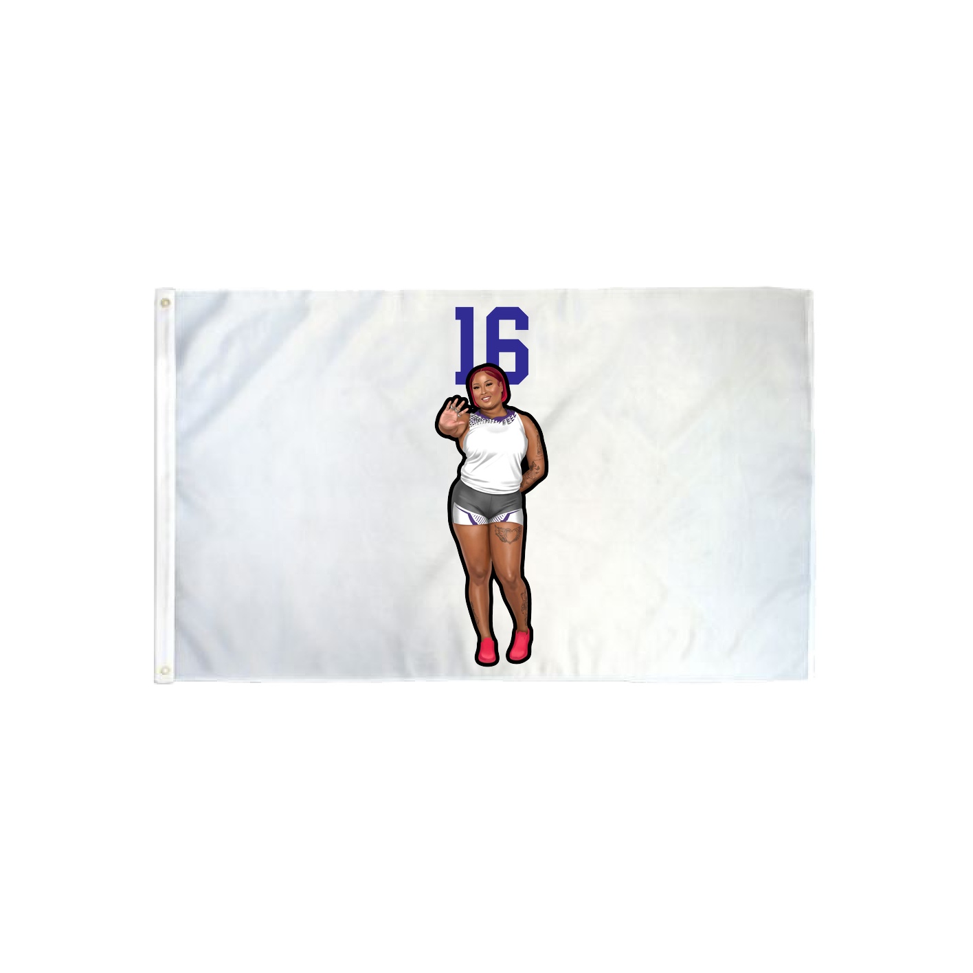 3x5 Flag — Number Top in Classic