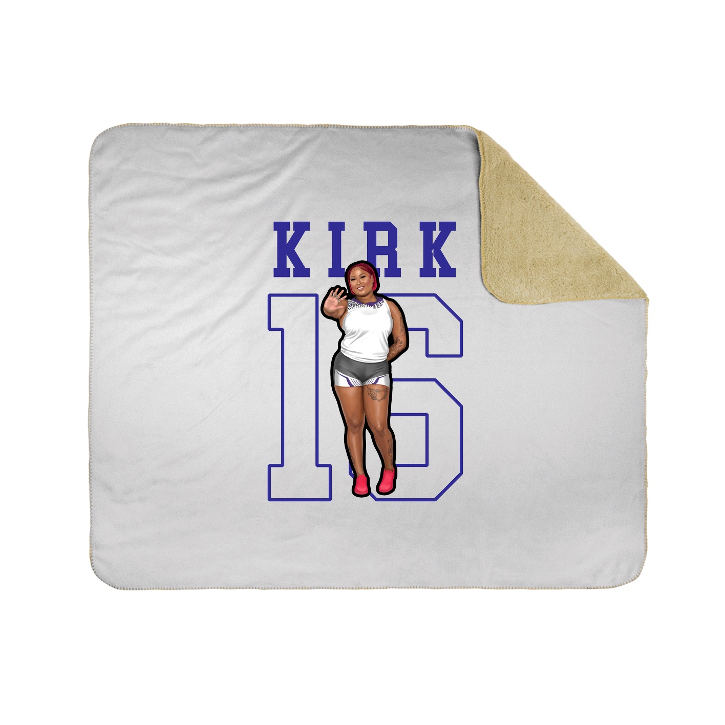 50x60 Sherpa Lined Throw Blanket