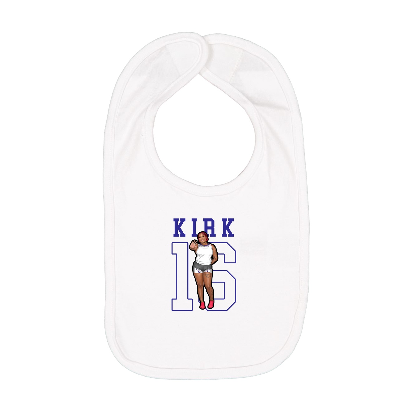 Infant Bib — Shirsey in White