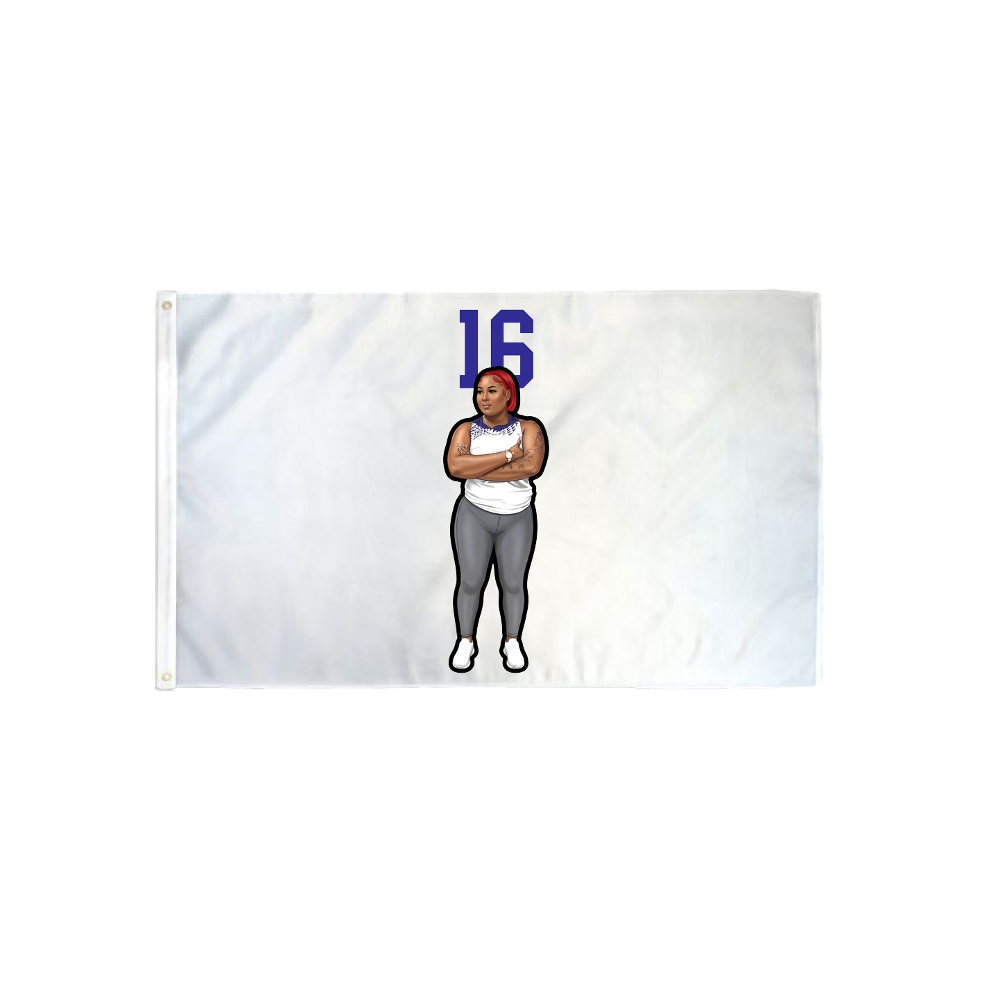 3x5 Flag — Number Top in Classic