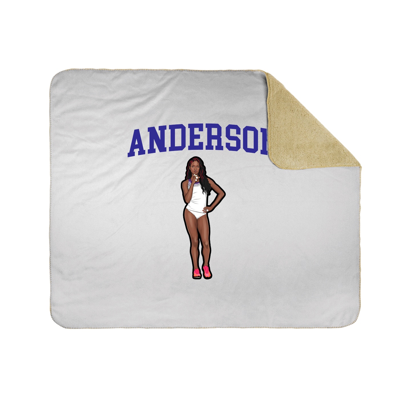 Throw Blanket — Shirsey in White
