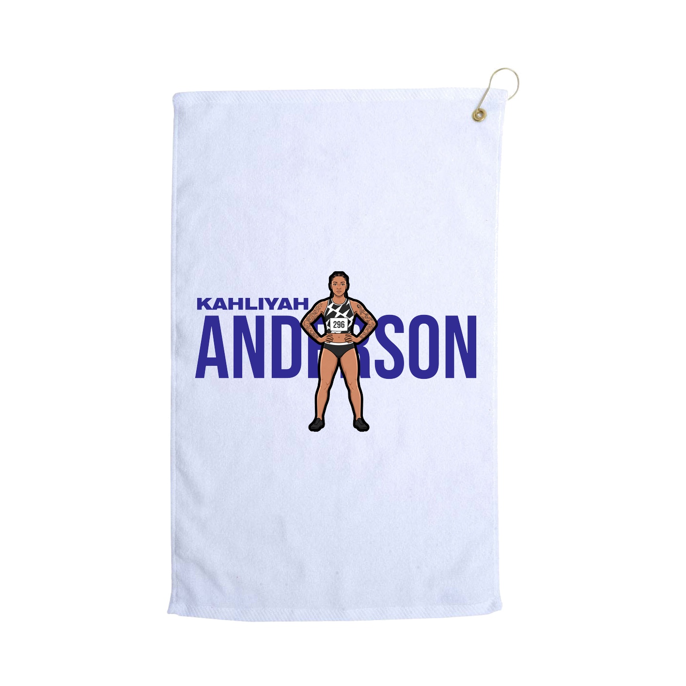 Golf Towel — Player Name in White