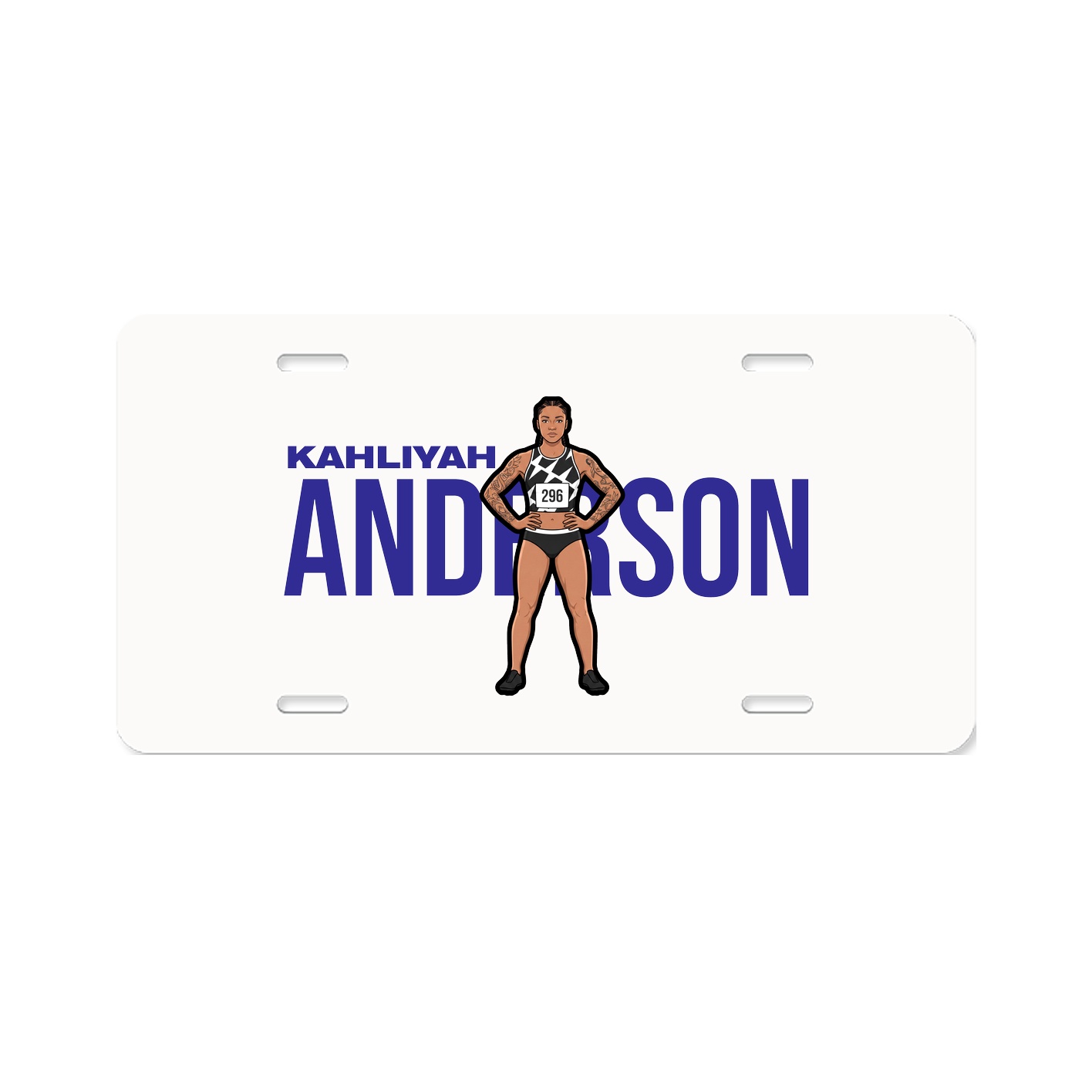 License Plate — Player Name in Classic