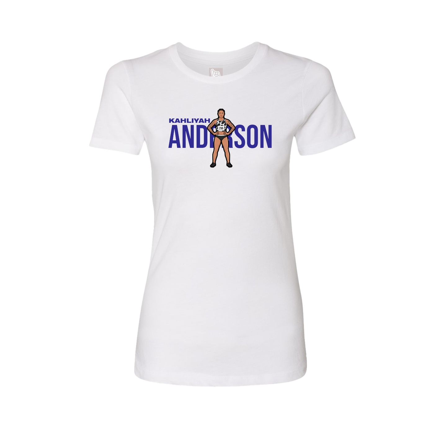 Womens Tee — Player Name in White